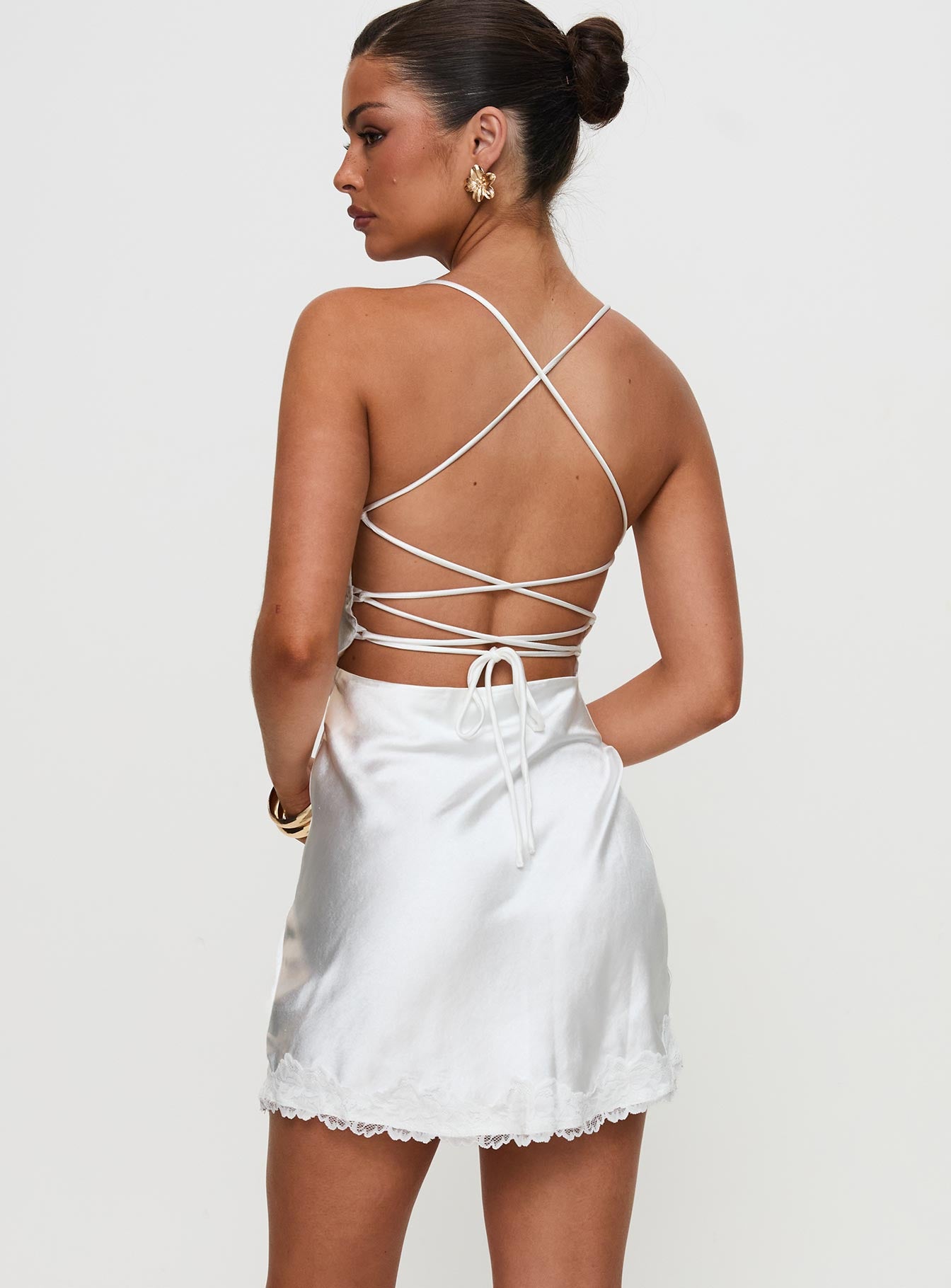 Anysa Mini Dress White、mySite、solidvoid