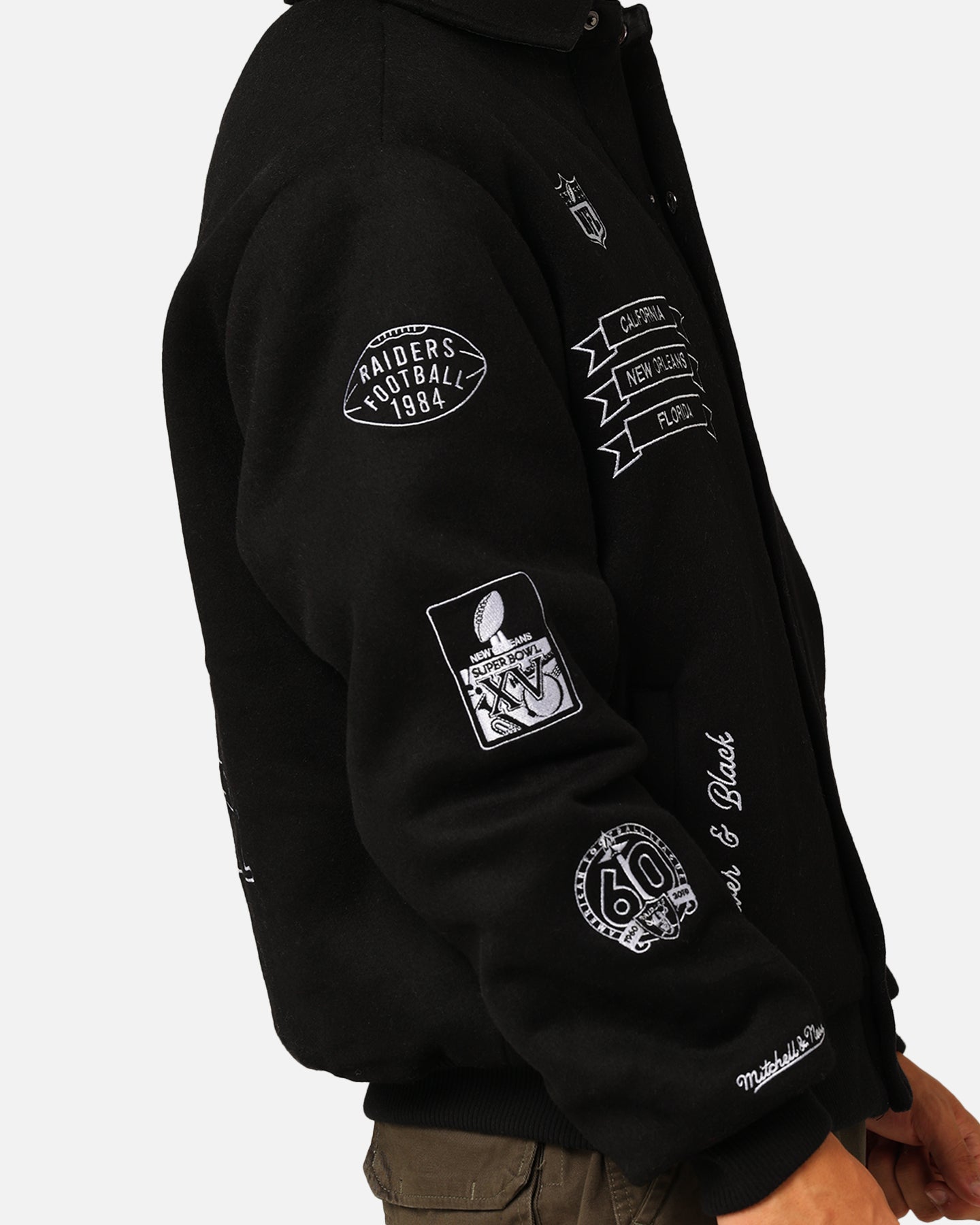 Mitchell & Ness Las Vegas Raiders Super Bowl Champs Jacket Black、mySite、zt4zffjzw