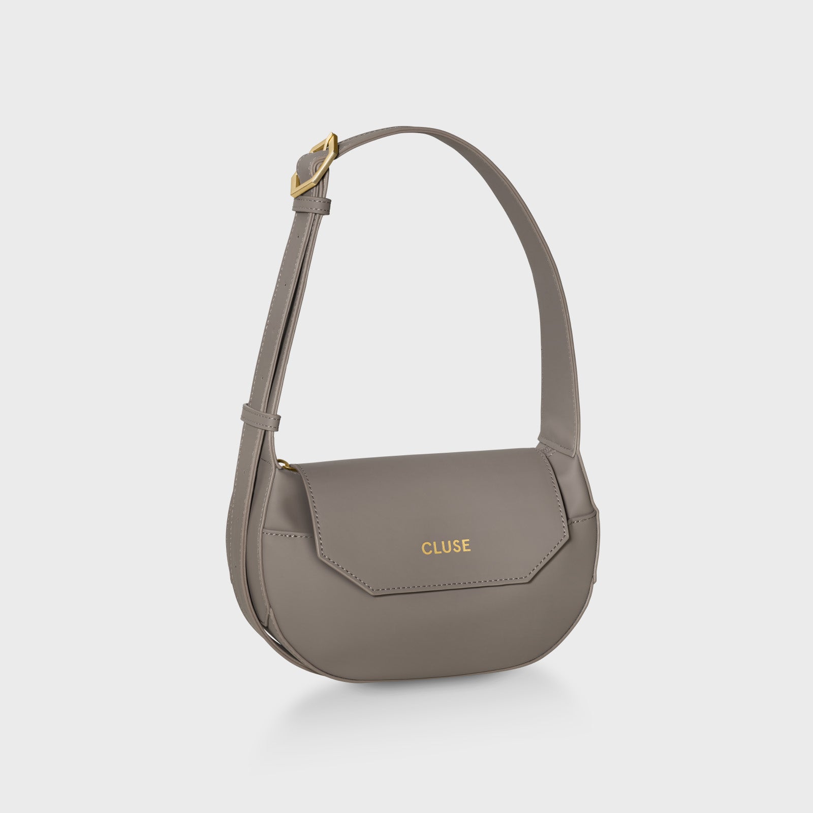 Sacroisé Petite Crossbody Bag, Dark Grey, Gold Colour、mySite、botmansion