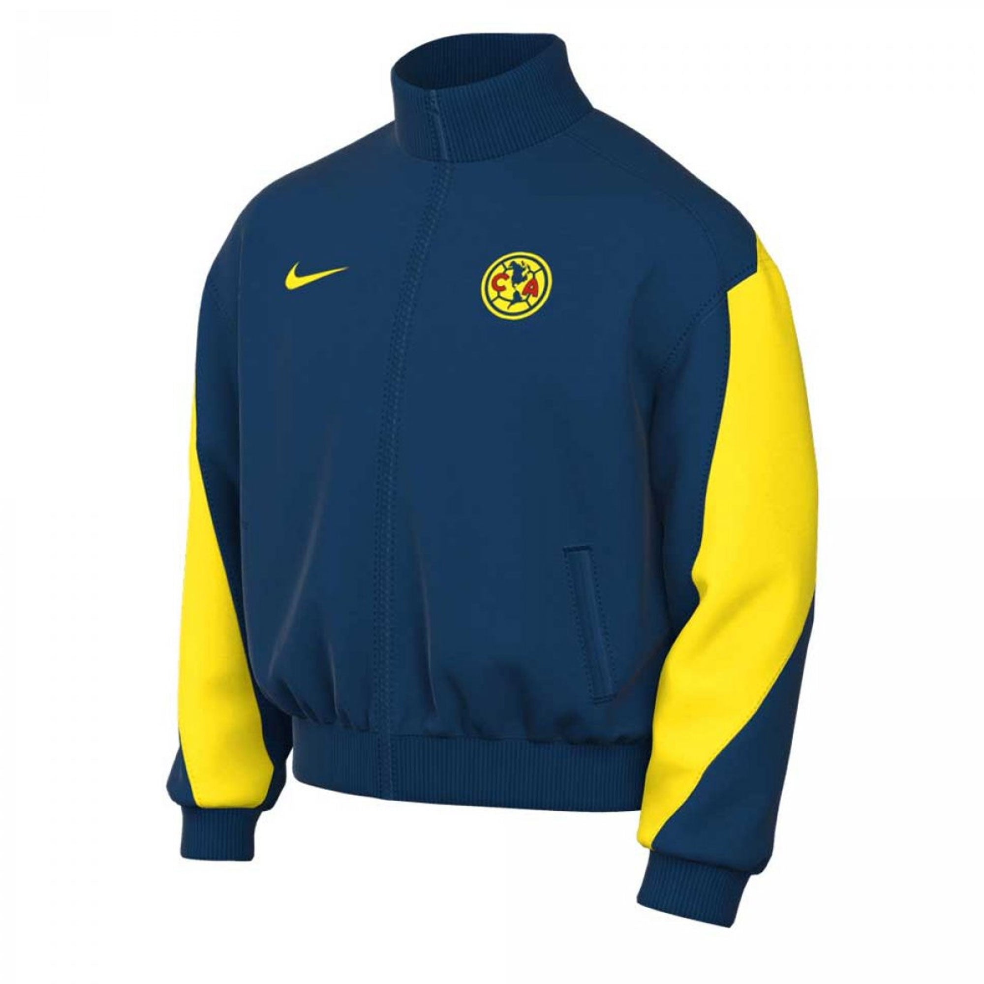 Nike Men's Club America 2024/25 Anthem Jacket Blue/Yellow、mySite、noshort