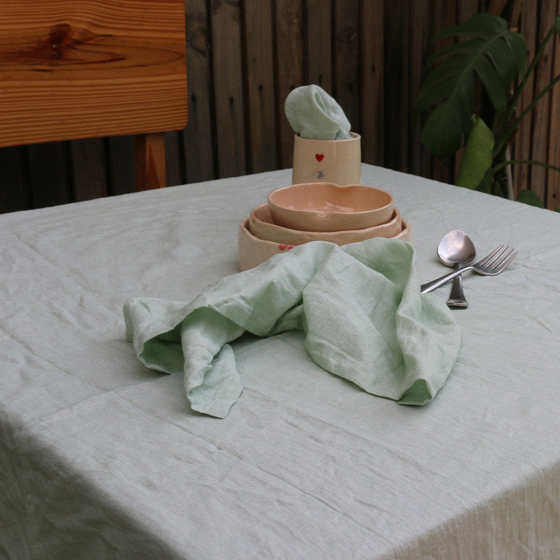 Pure Linen Table Napkins | Set of 2 | Sage Green、mySite、camillekostekn