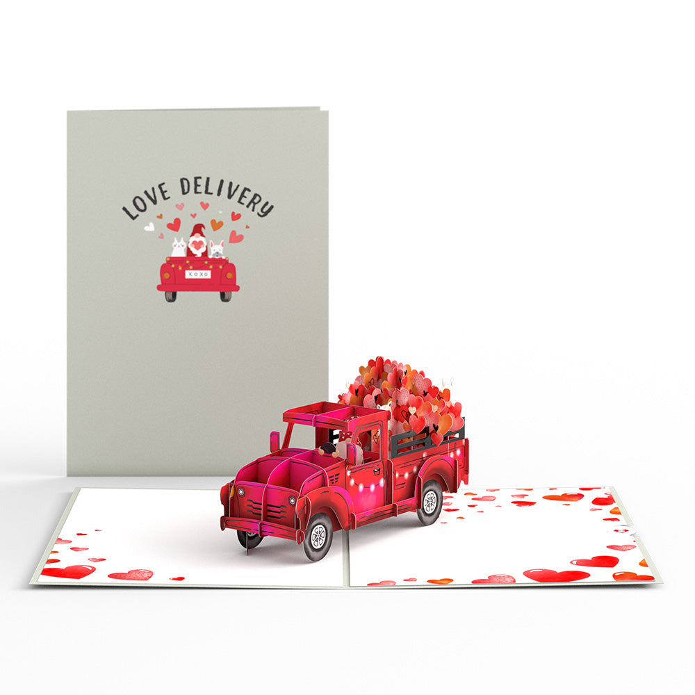Love Delivery Truck Pop-Up Card、mySite、solidvoid