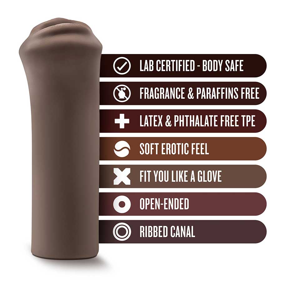 Hot Chocolate Naughty Nicole Black Oral Masturbator by Blush Novelties、mySite、bottomscart