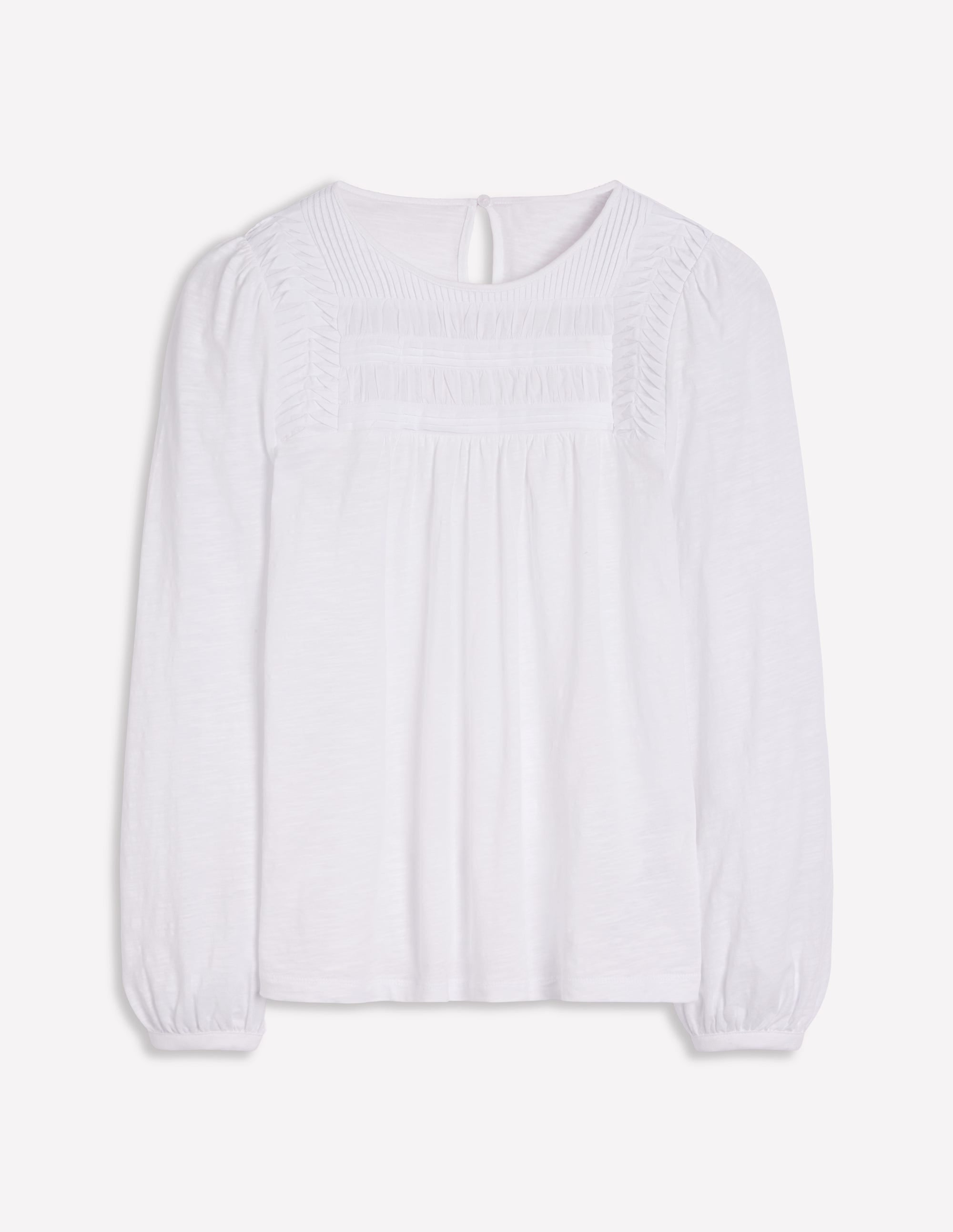  Pintuck Yoke Top-White、mySite、ashleygrahame