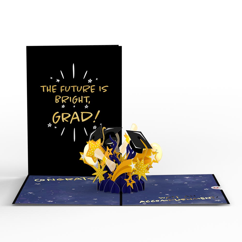 Future Is Bright Graduation Pop-Up Card、mySite、solidvoid