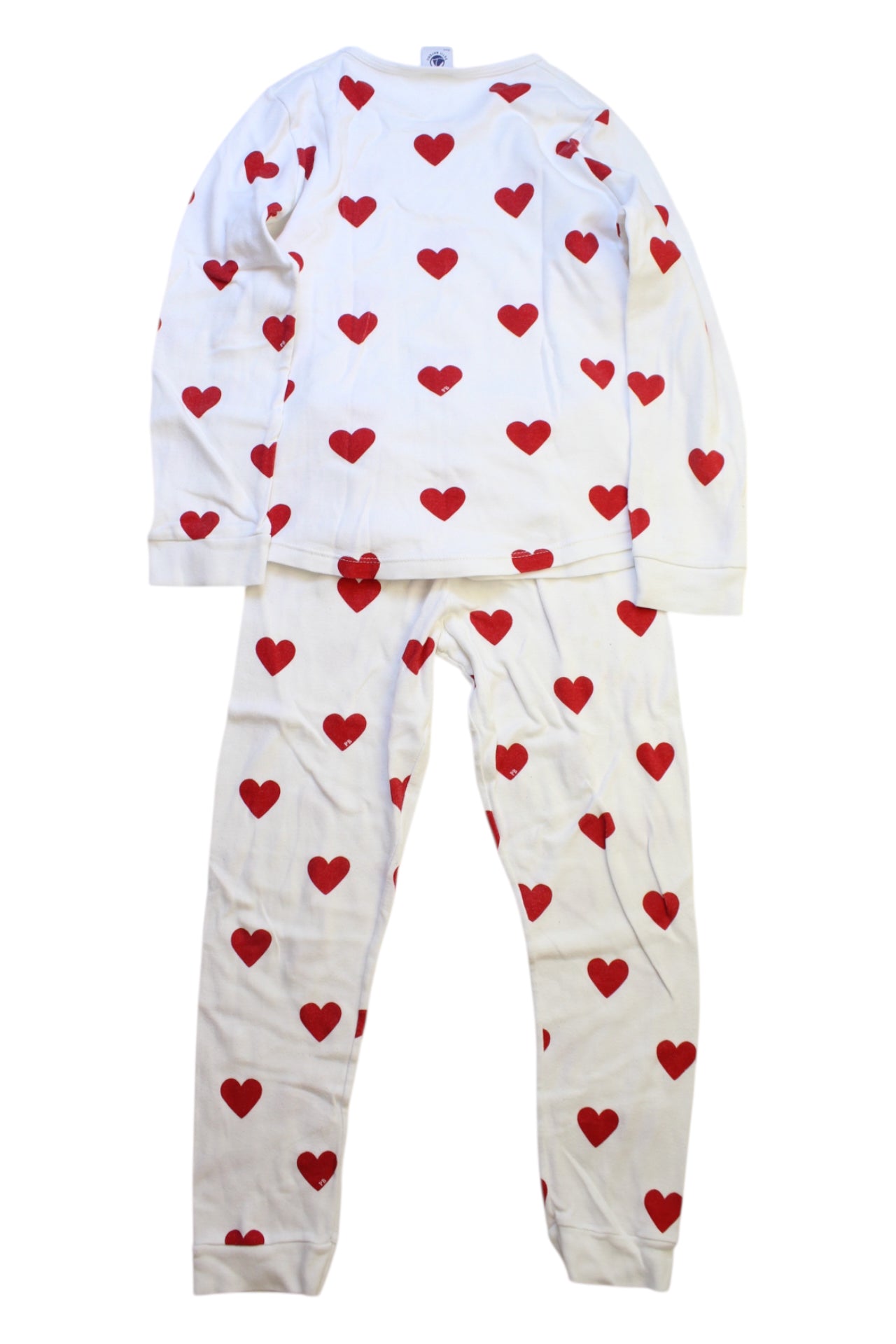 Petit Bateau Heart Print Pyjama Set 6T、mySite、g9winljtr