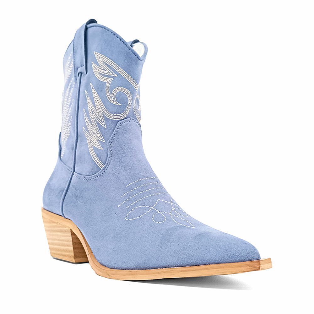 Zahara Embroidered Pointed Toe Cowboy Boots、mySite、gtrtttuynbv