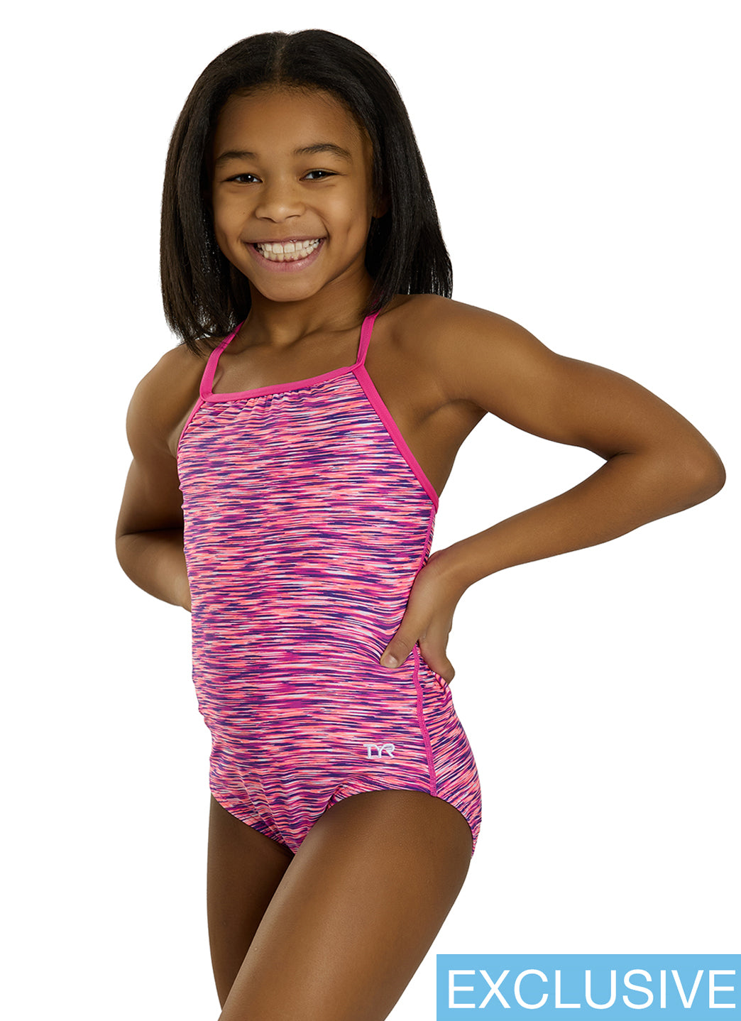 TYR Girls' Sonoma Durafast Elite Addy Diamondfit One Piece Swimsuit (Little Kid, Big Kid)、mySite、noshort