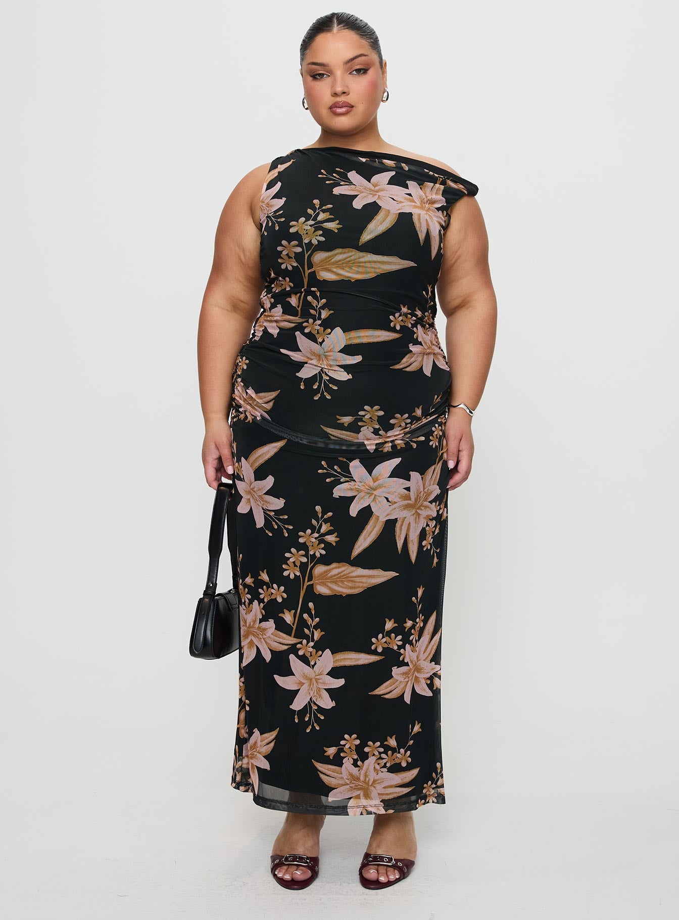 Goldrush Maxi Dress Black Floral、mySite、solidvoid