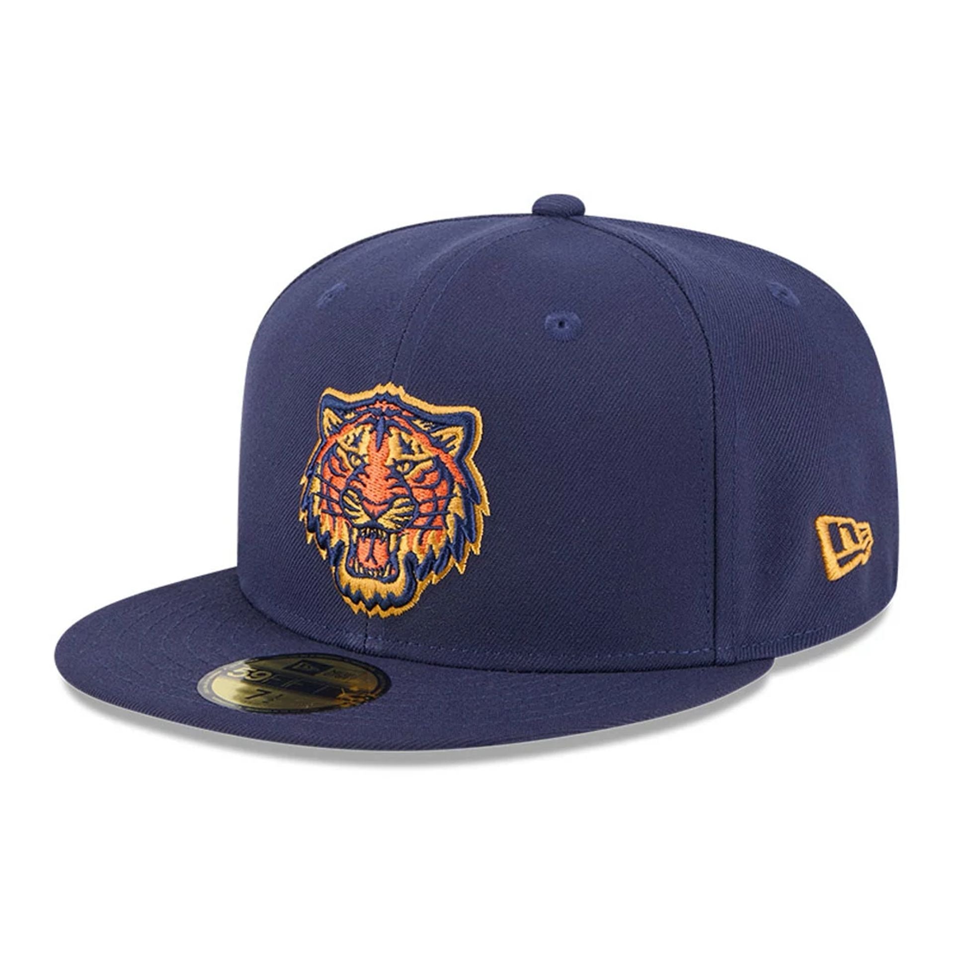 Detroit Tigers MLB Pattern Undervisor Dark Blue 59FIFTY Fitted Cap、mySite、vikingsvslions