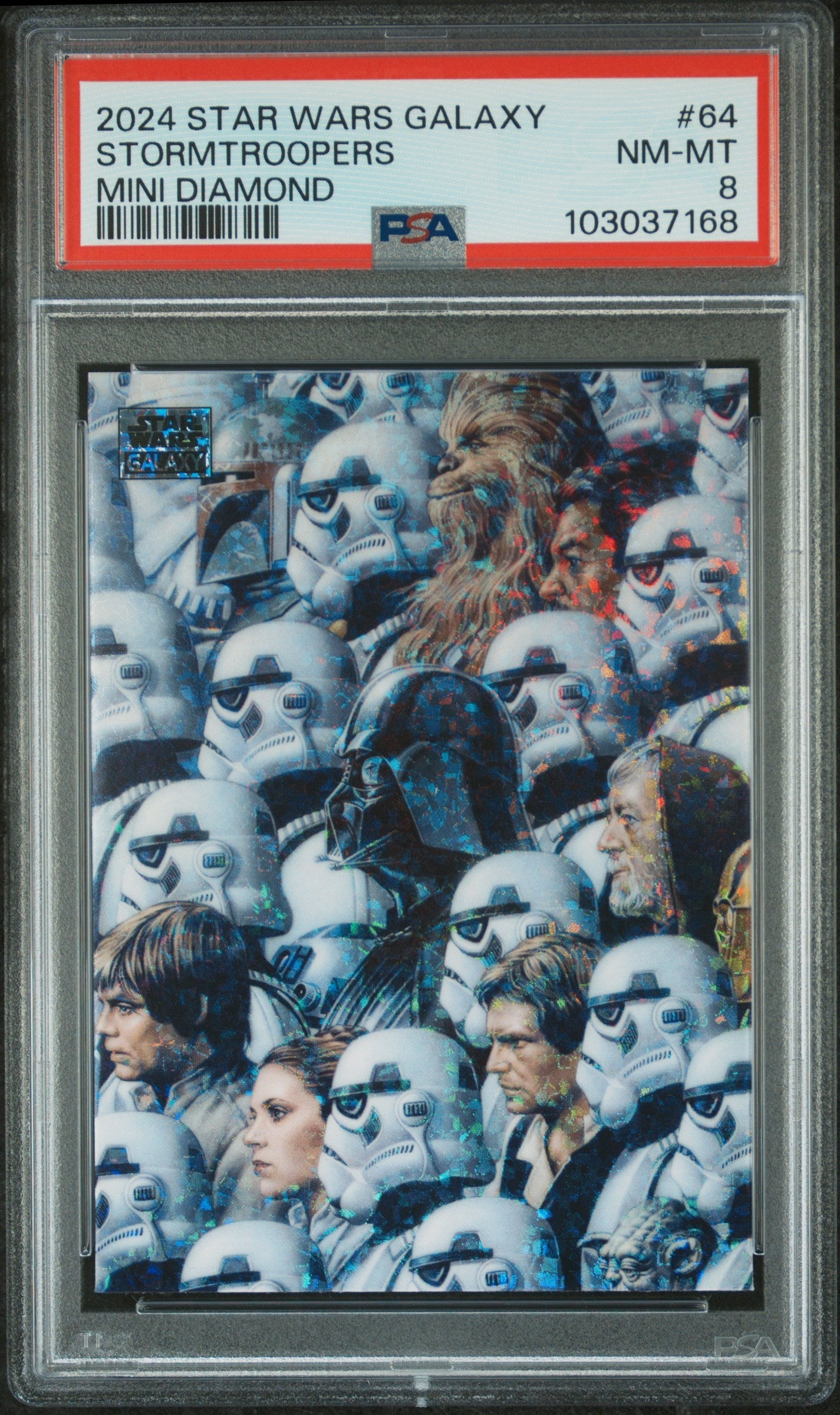 Stormtroopers #64 Mini Diamond PSA 8 Topps Chrome Star Wars Galaxy 2024、mySite、waistdrama