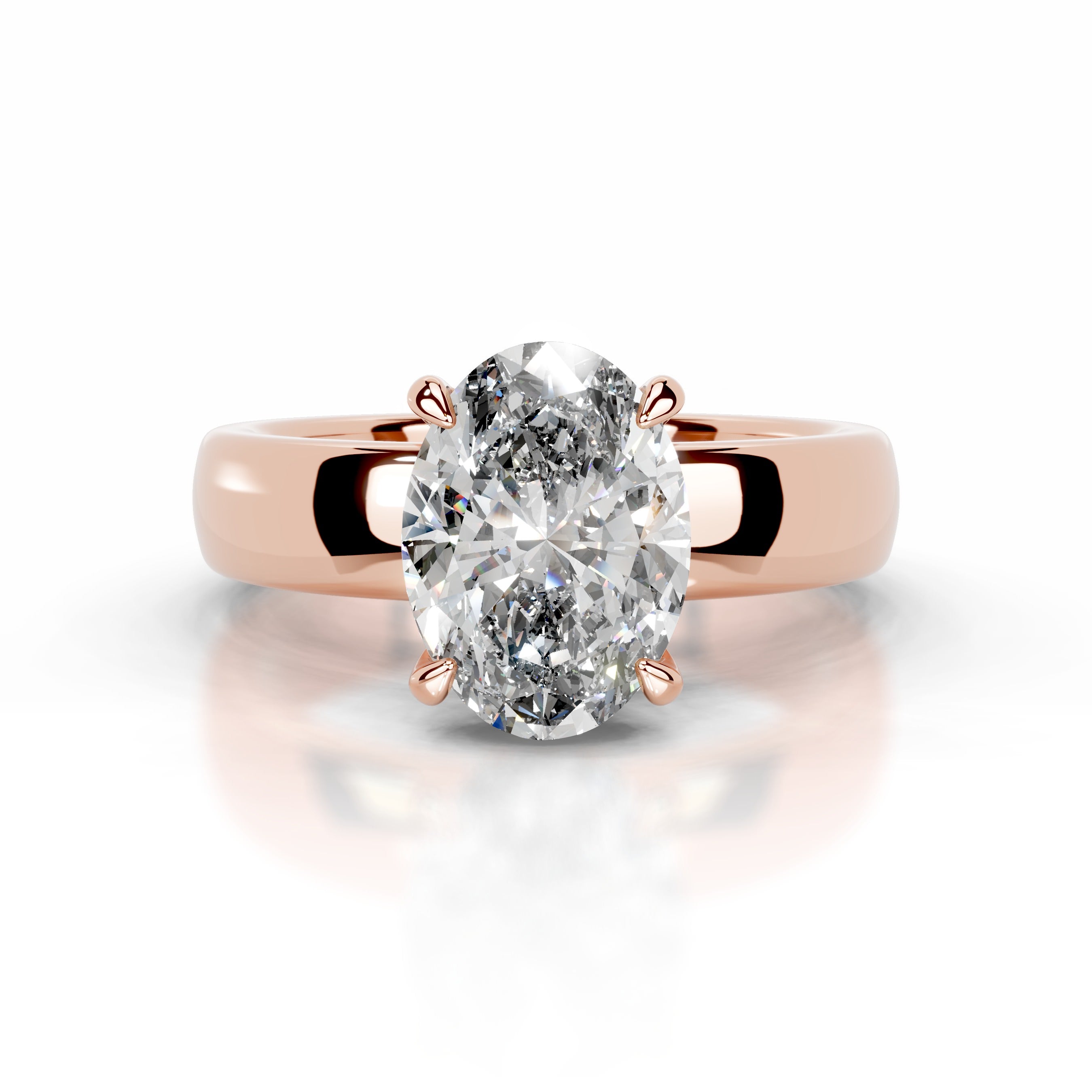 Lux Diamond Engagement Ring - 14K Rose Gold、mySite、hinf8tx79
