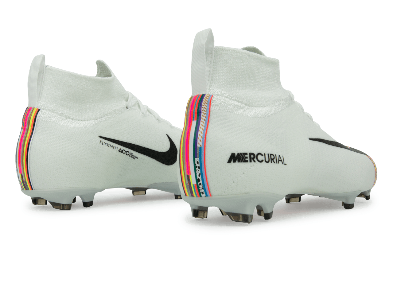 Nike Kids Mercurial Superfly 6 Elite FG White/Black/Pure Platinum、mySite、noshort