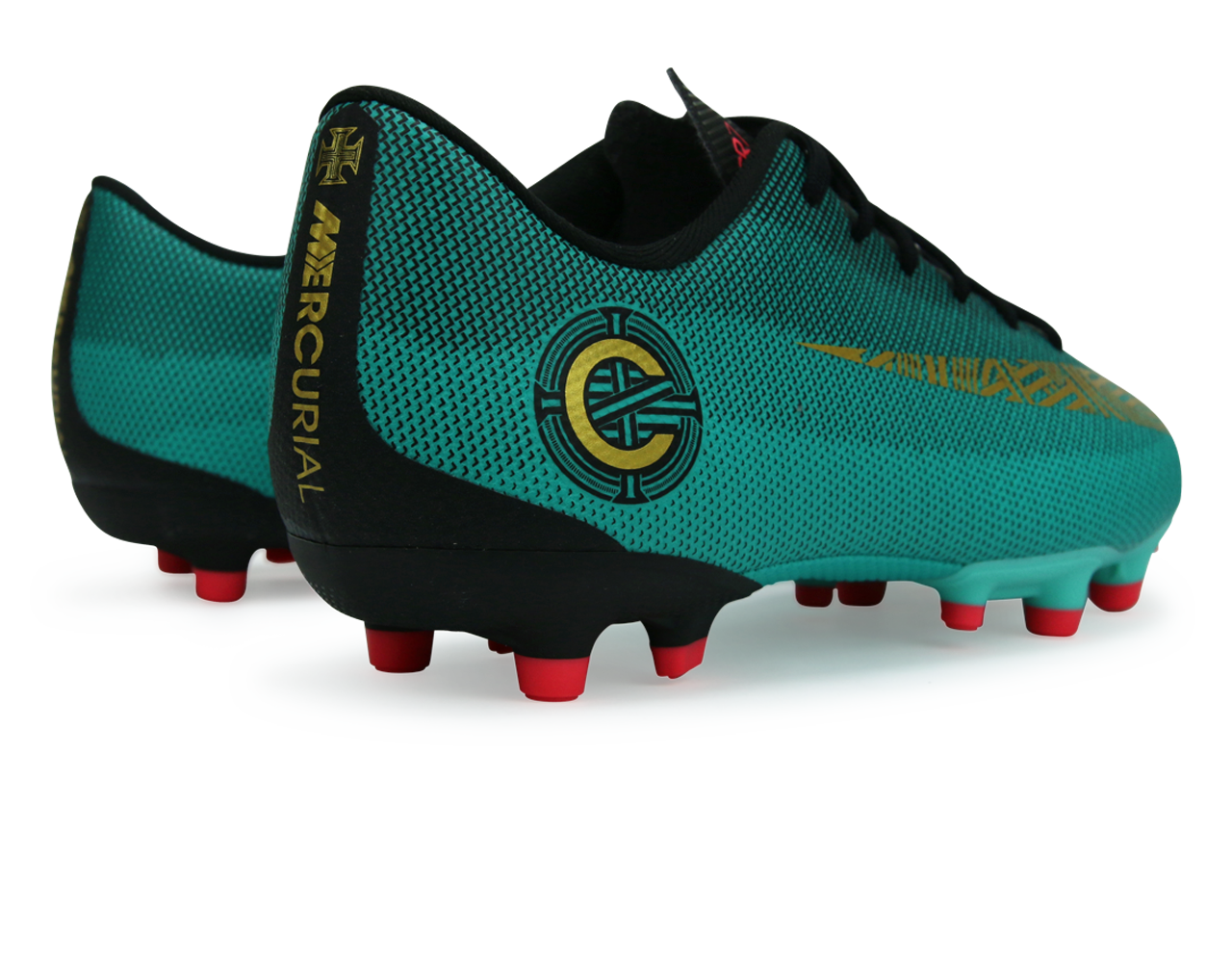 Nike Kids Mercurial Vapor 12 Academy GS CR7 FG/MG Clear Jade/Black/Hyper Turquoise、mySite、noshort