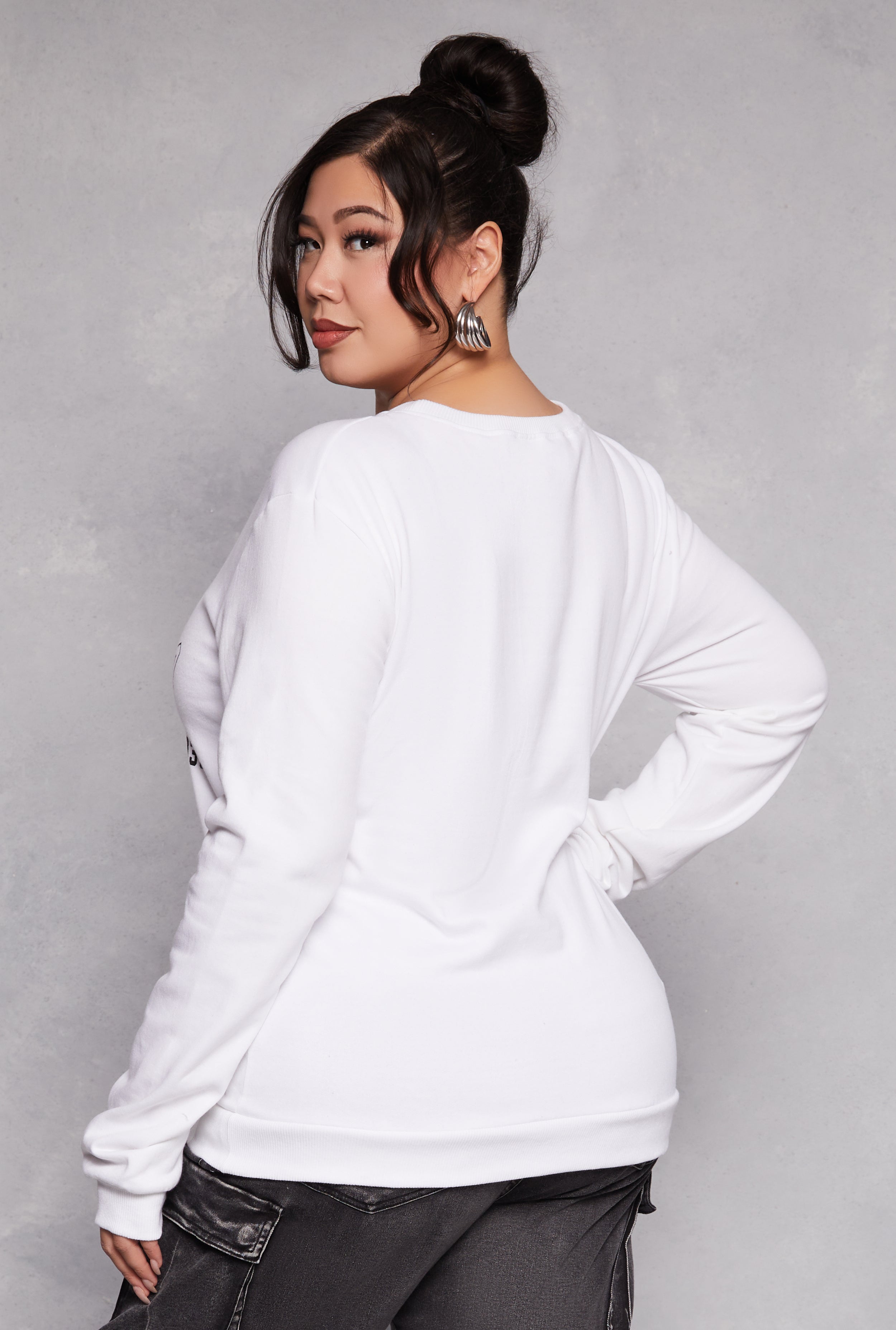 Plus Size California Graphic Pullover Sweatshirt、mySite、camillekostekn