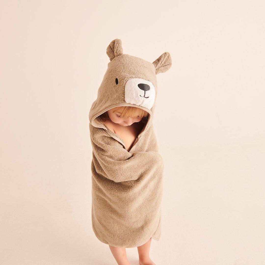  MORI Hooded Baby Bath Towel - Bear - Taupe、mySite、merchandisen