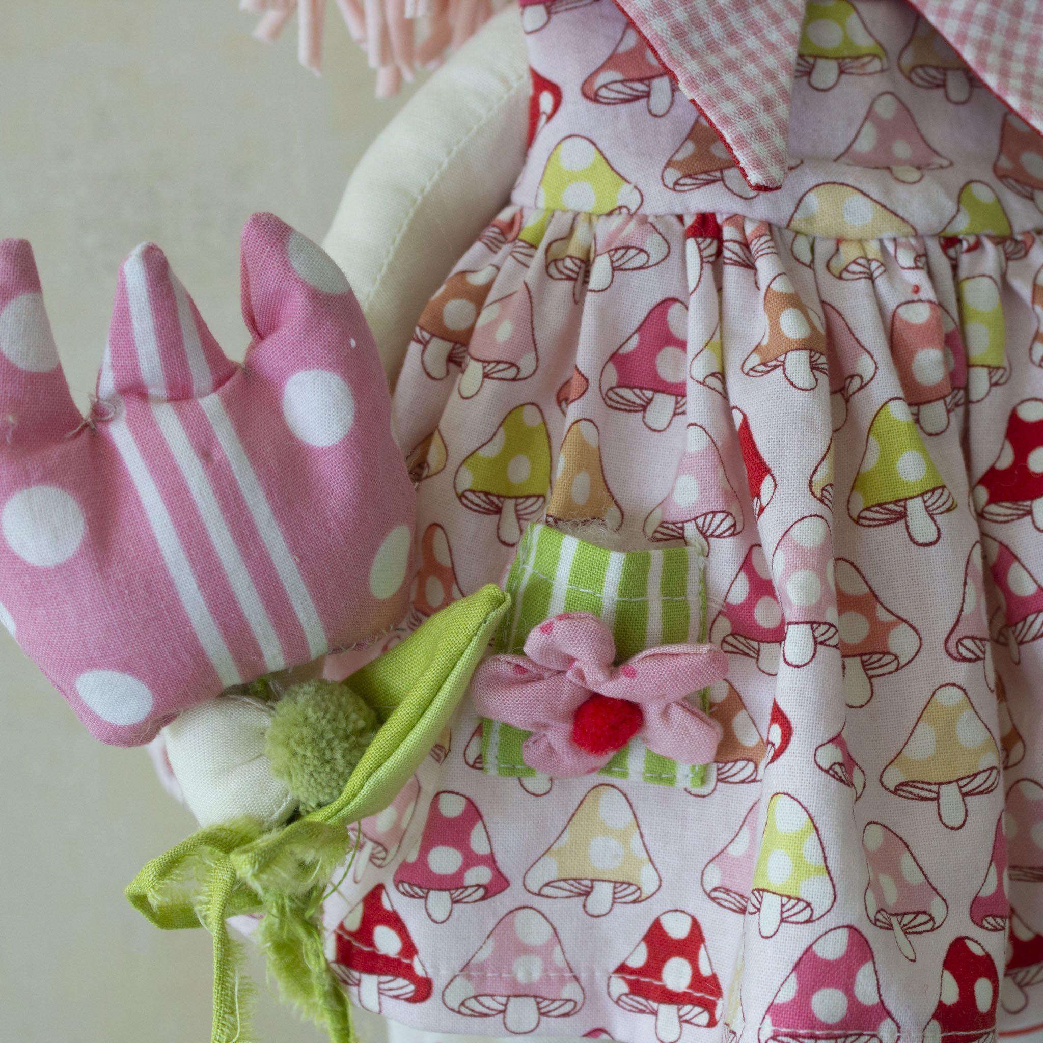 RETIRED - Hutch Studio - Shirley Shrooms - Make and Mend One of a Kind Doll、mySite、g9winljtr