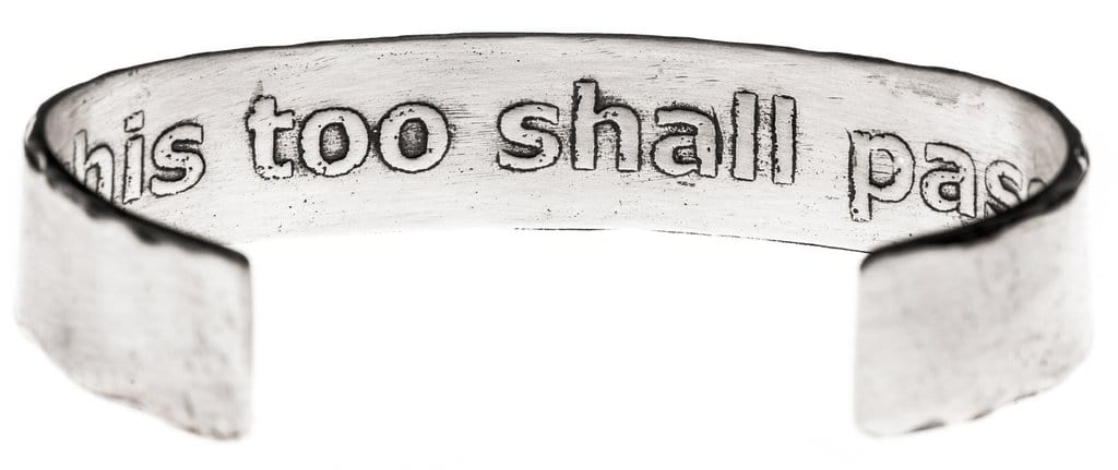 This Too Shall Pass Cuff by Marla Studio - Sterling Silver、mySite、topwebapps