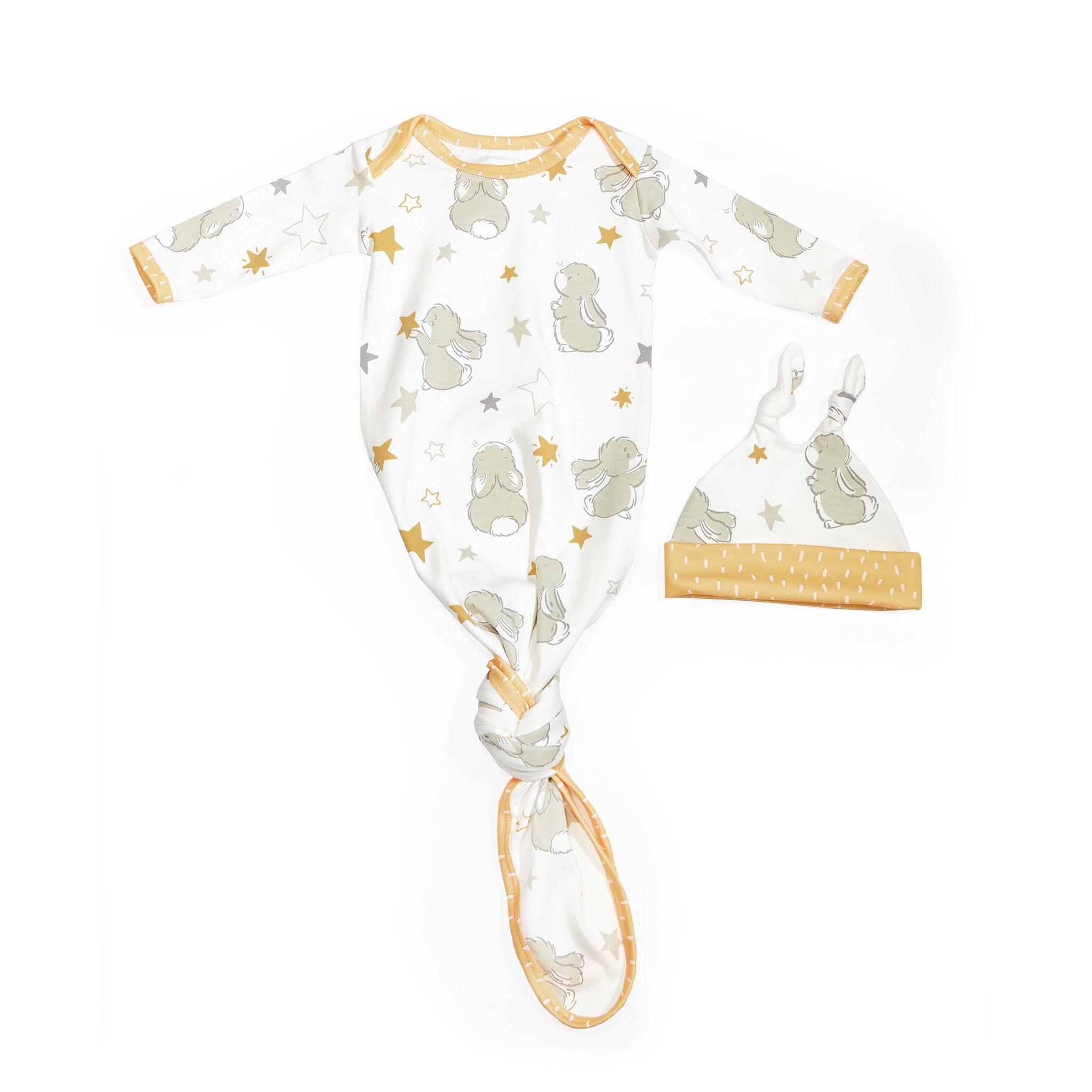 RETIRED - Newborn Little Star Knotty Gown and Hat Set、mySite、g9winljtr