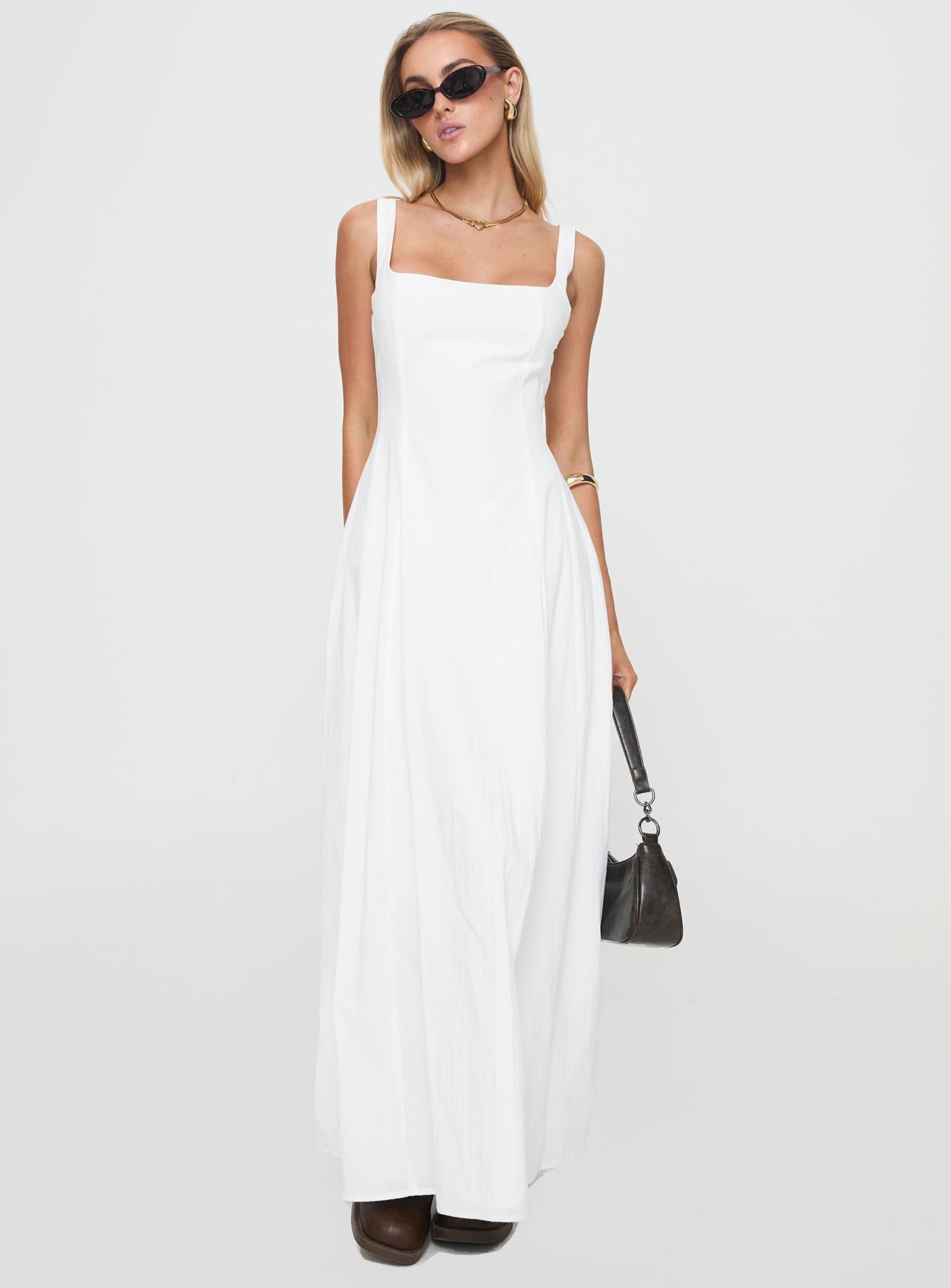 You Can Maxi Dress White、mySite、solidvoid