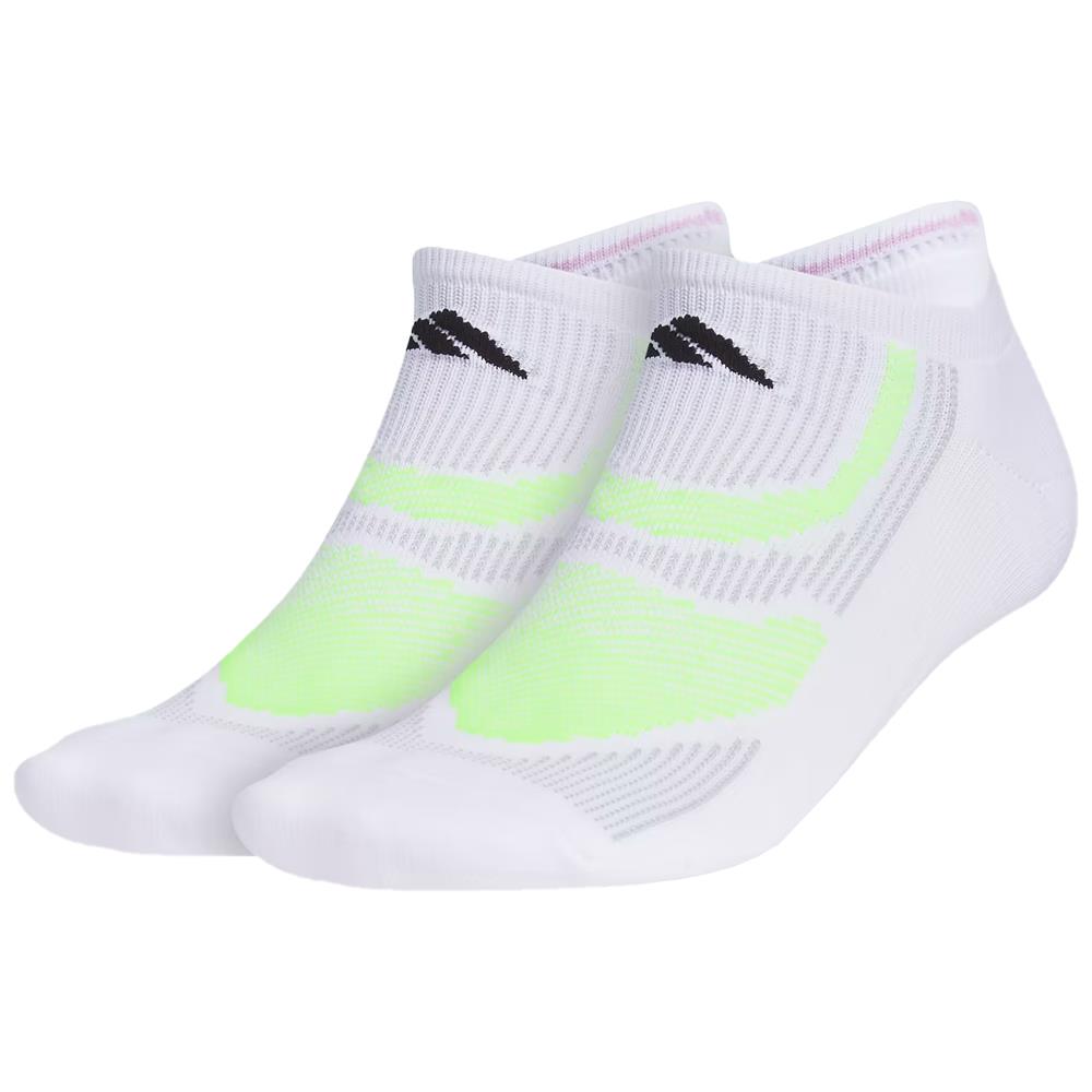 adidas SuperLite Performance No-Show 2 Pack Socks - White