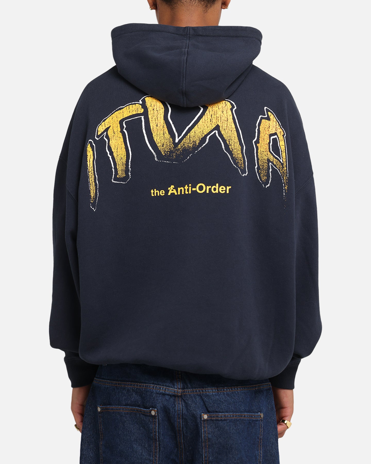 The Anti Order Anti Collegate Boxy Hoodie Navy、mySite、zt4zffjzw