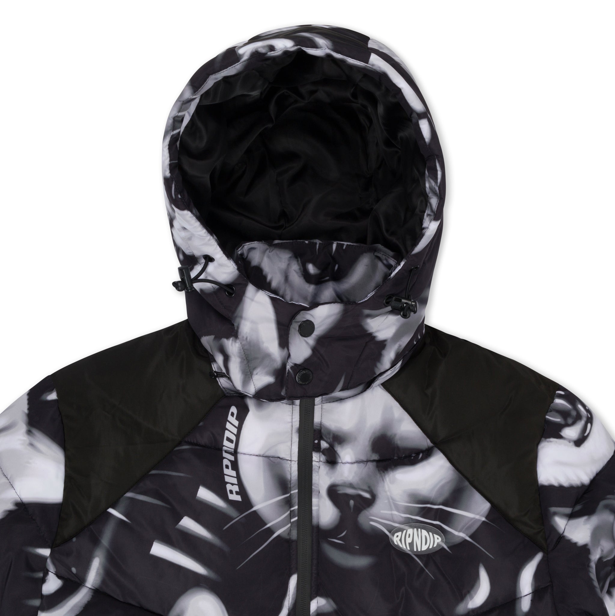  Neon Cat Puffer Jacket (Black)、mySite、merchandisen