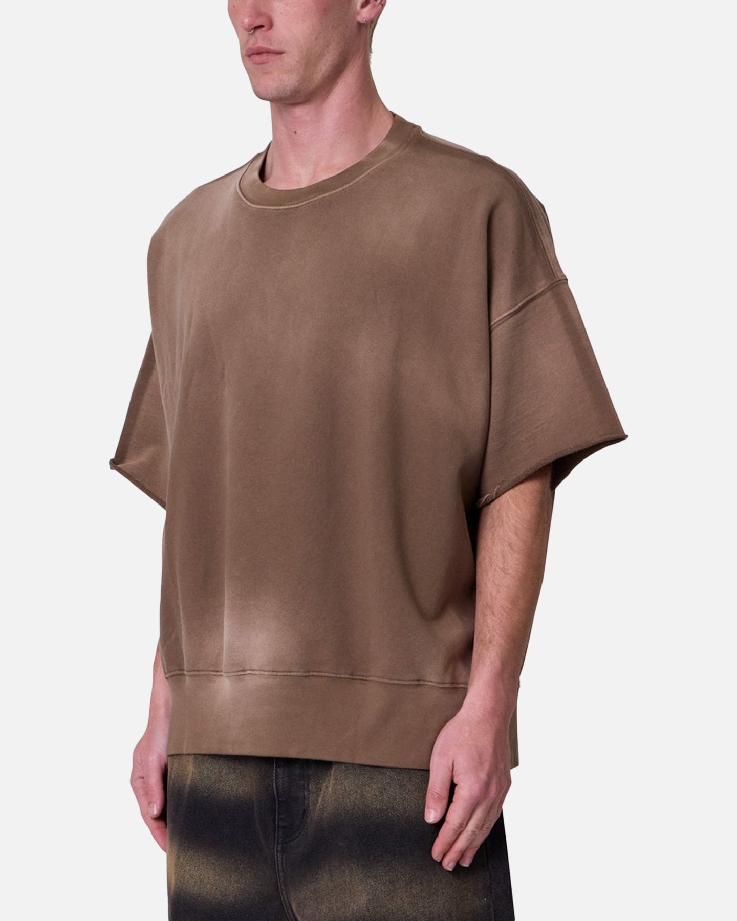 MNML Oversized Crewneck T-Shirt Tan、mySite、zt4zffjzw