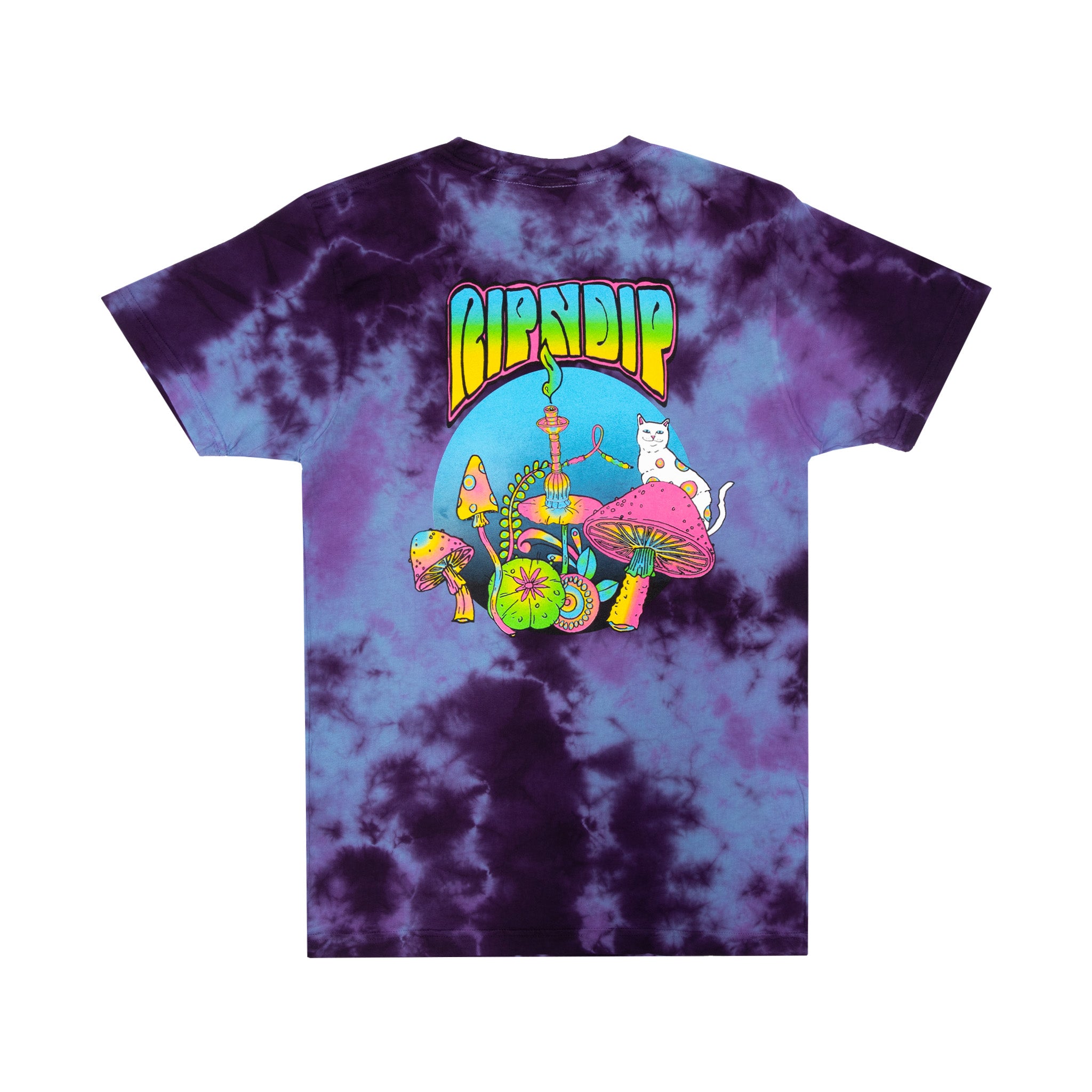  Psychedelic Nermal Pocket Tee (Blue/Purple Lightning)、mySite、merchandisen