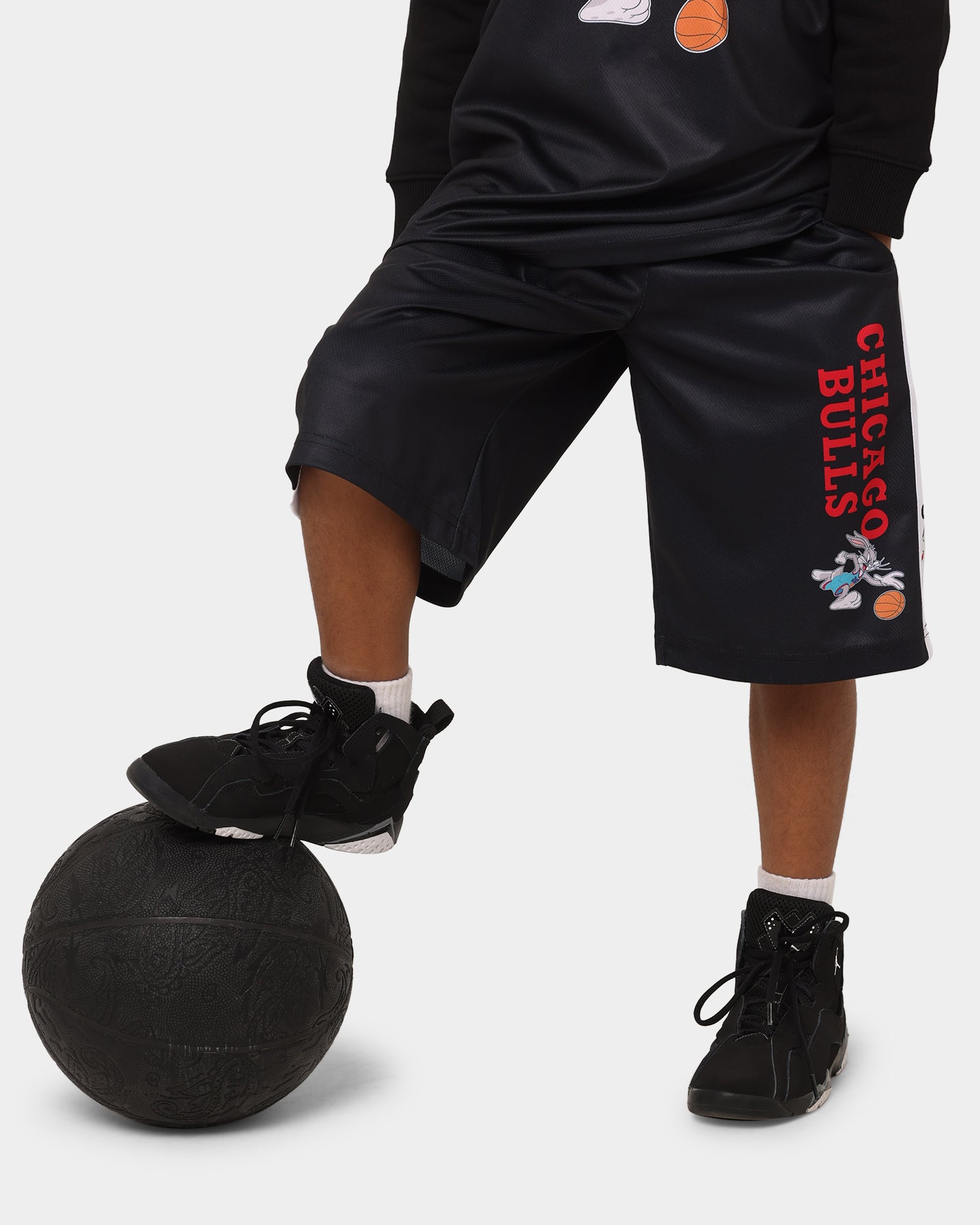 NBA Kid's NBA X Space Jam 2: A New Legacy Chicago Bulls Shorts Black、mySite、zt4zffjzw