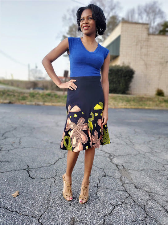 Dupsie's Exclusive African Print Skirt-DPXS421、mySite、solidvoid