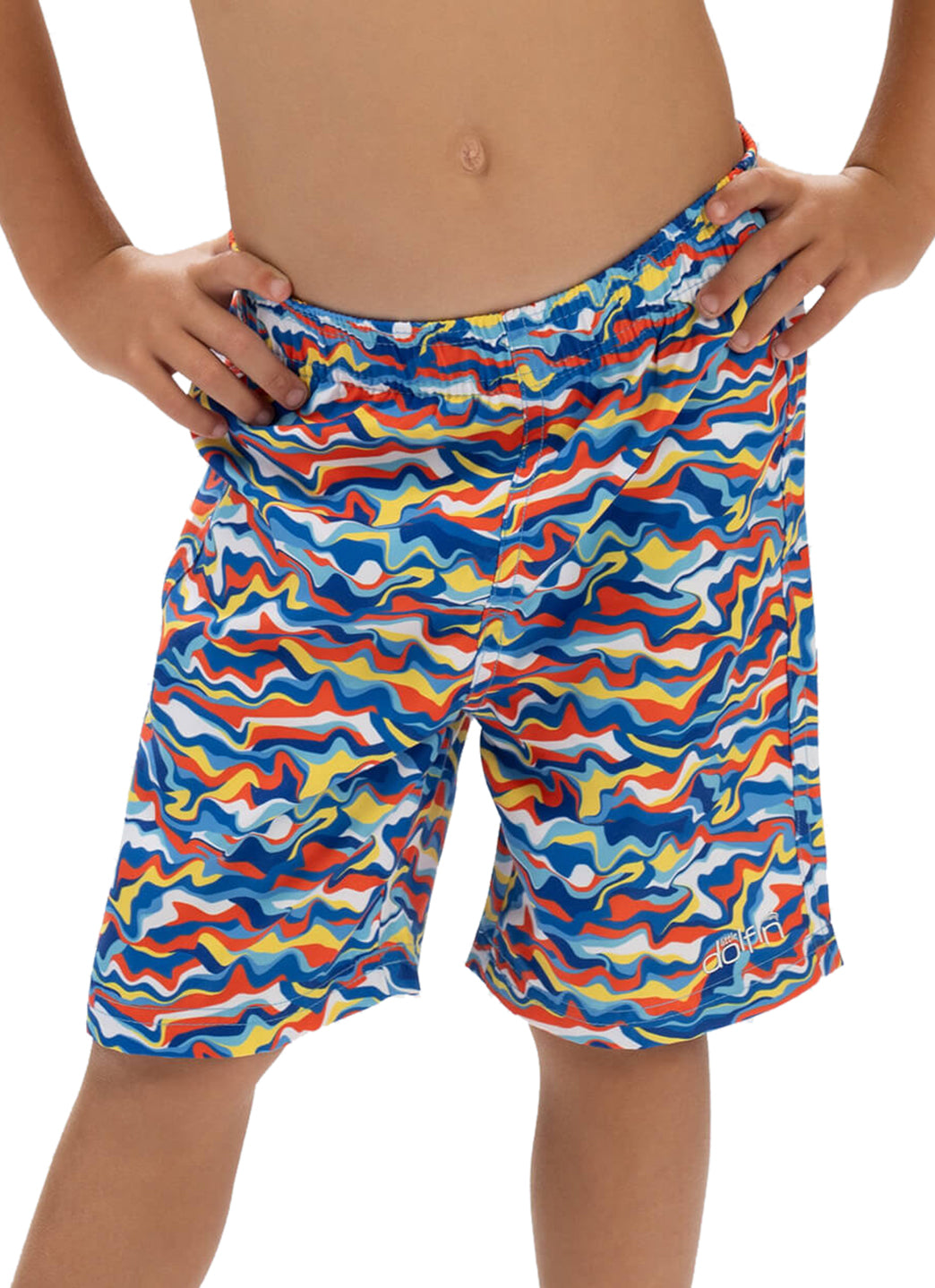 Dolfin Boys' Surfin Print Swim Trunks (Toddler, Little Kid)、mySite、noshort