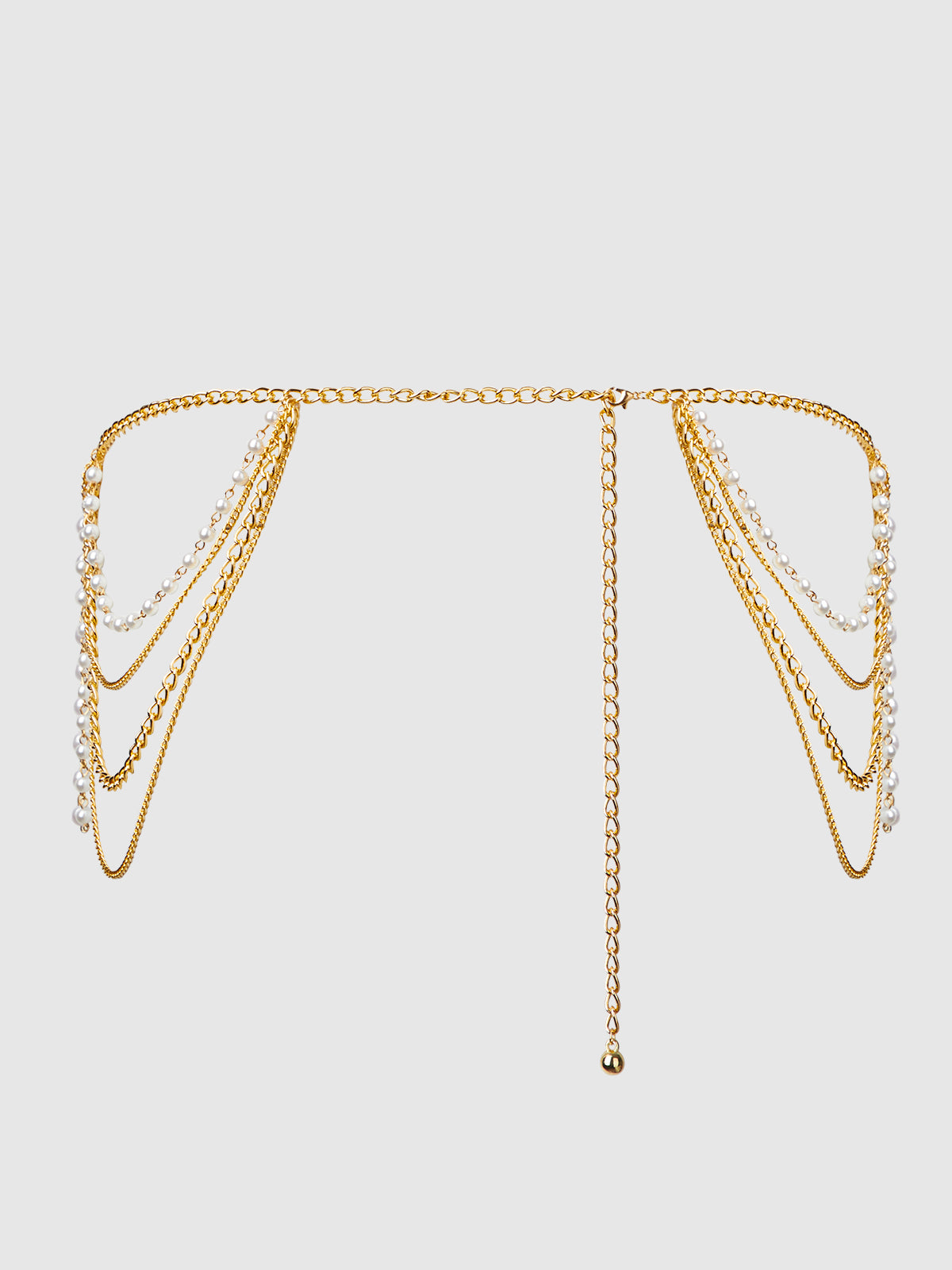 Ziggy Pearl & Chain Draped Garter、mySite、bengalsvssteelers