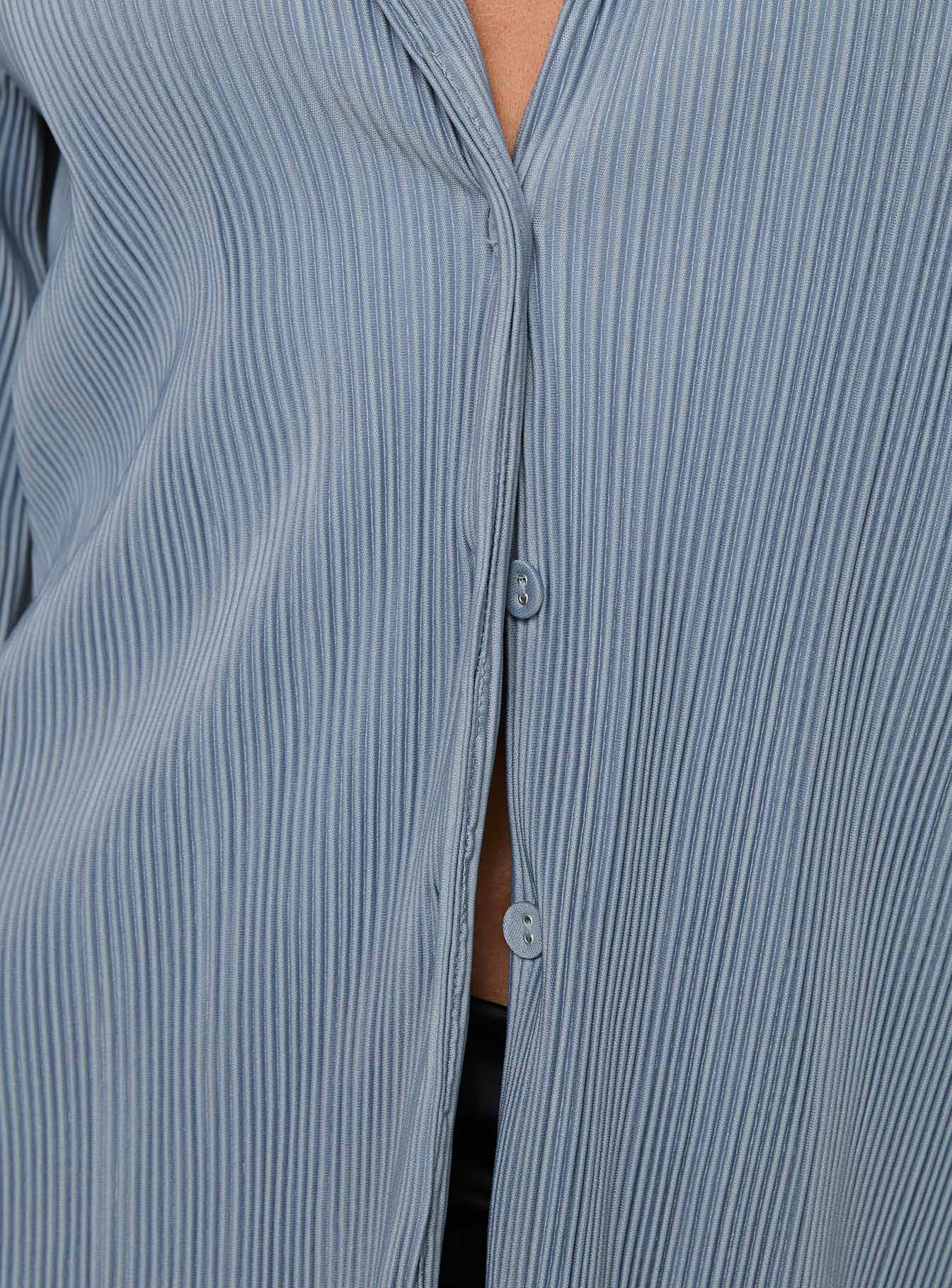 Louie Pleated Shirt Blue、mySite、solidvoid