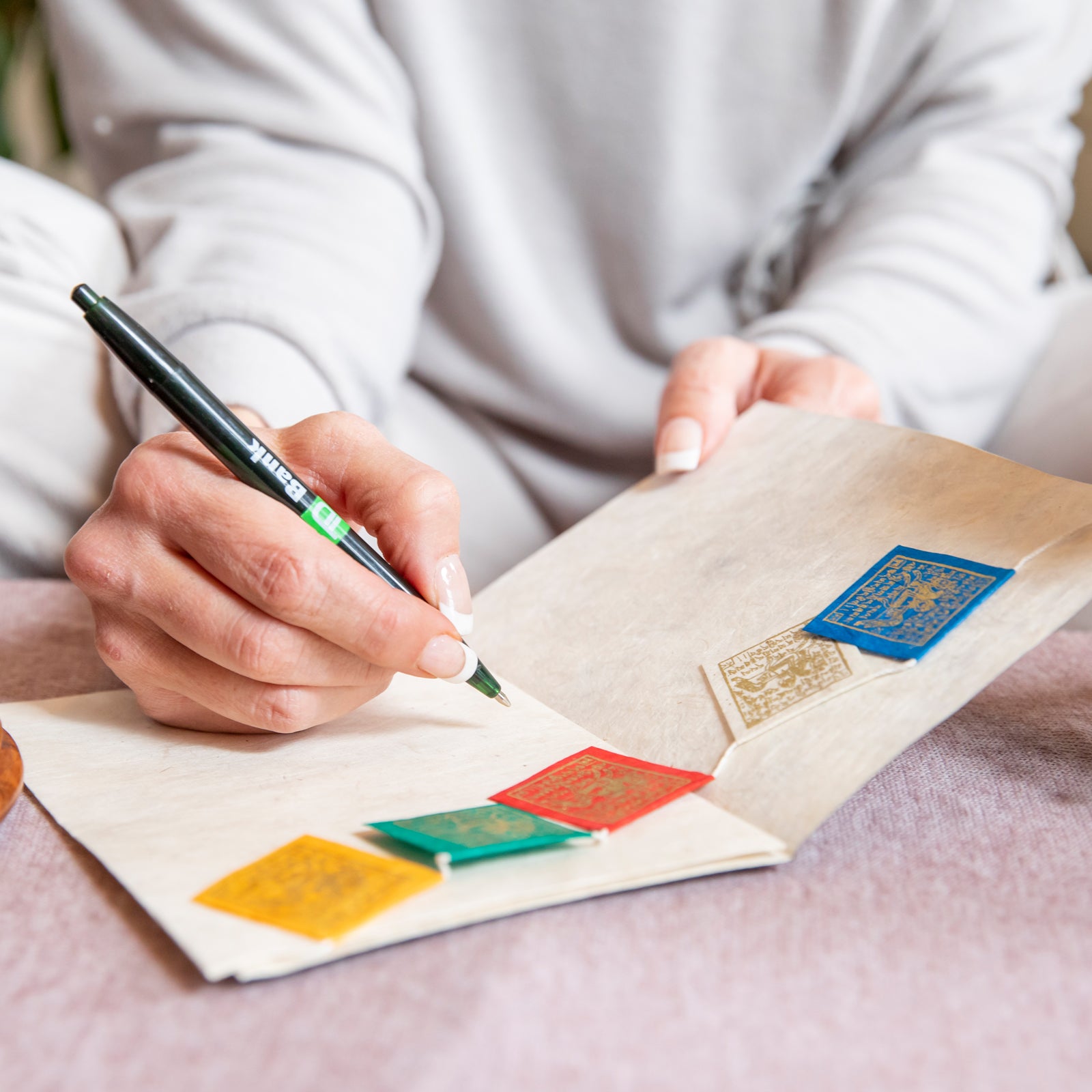 Set of 6 Windhorse Prayer Flag Cards、mySite、topwebapps