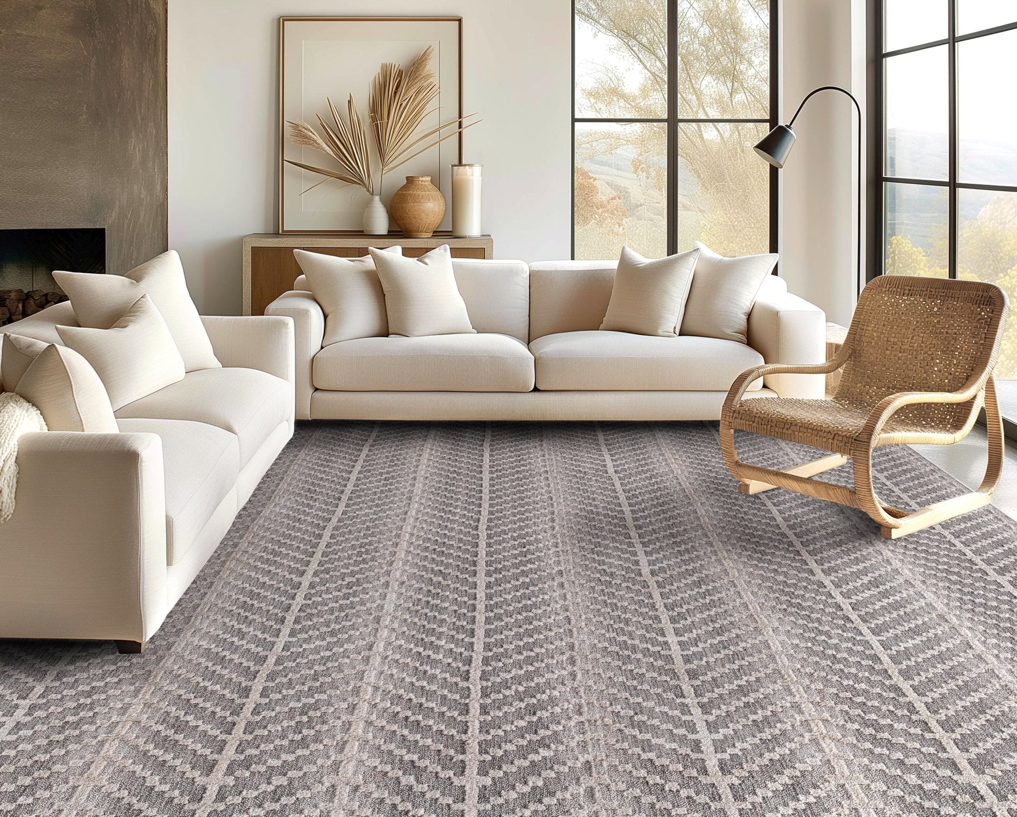 Rhodes Taupe Custom Rug - Ultra Soft, Easy Clean Pile & Personalized Sizes for Your Home、mySite、gigharbornorthrealestate