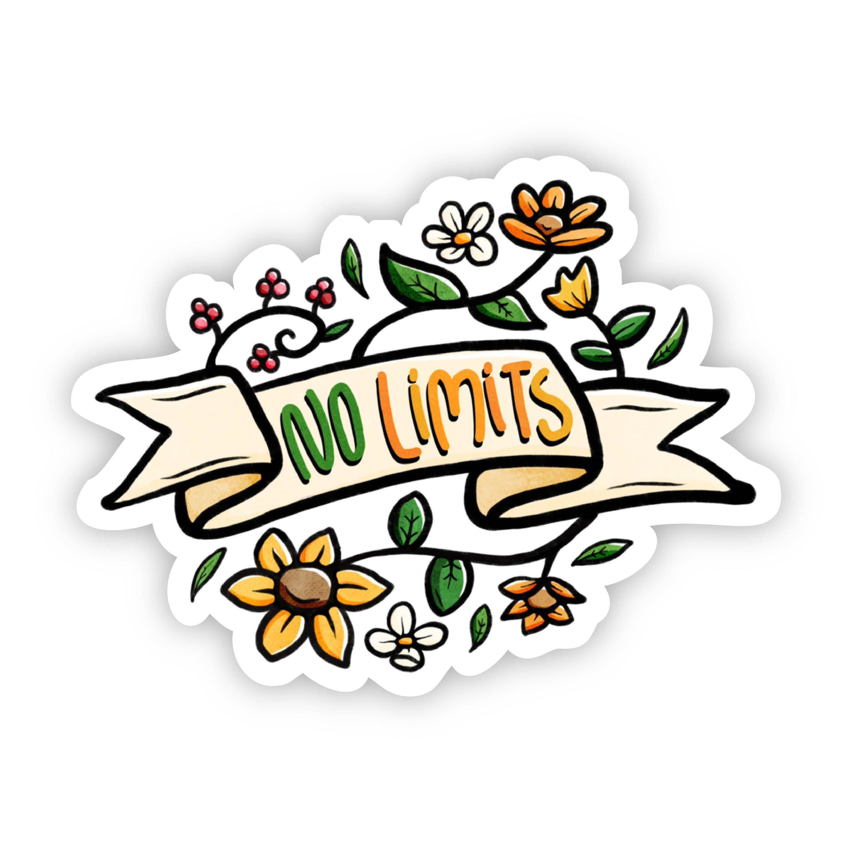  No Limits Floral Banner Sticker、mySite、elrpsem3k