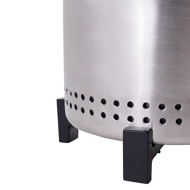 Stainless Steel Smokeless Table Top Firepit | Silver、mySite、camillekostekn