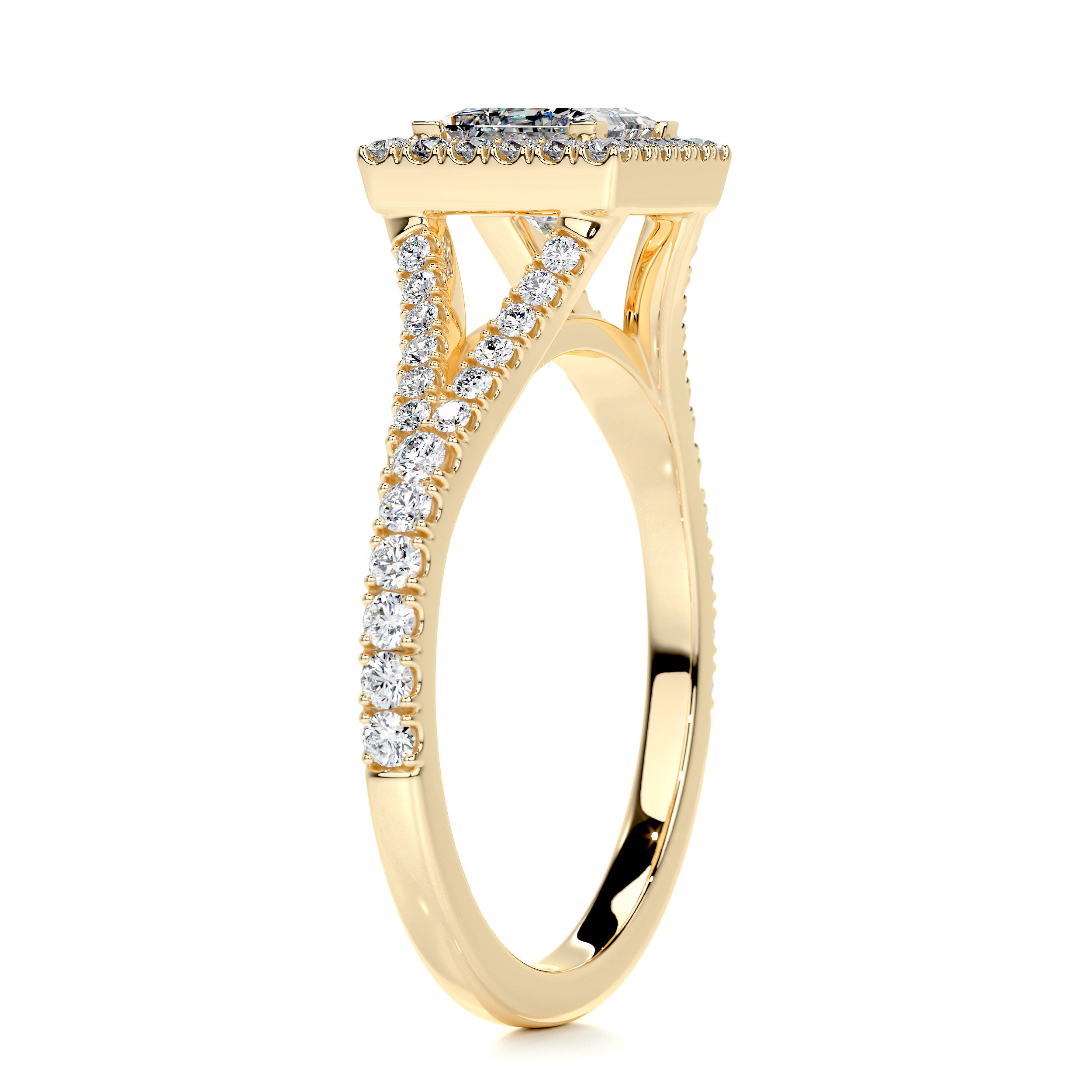 Celia Diamond Engagement Ring -18K Yellow Gold、mySite、hinf8tx79