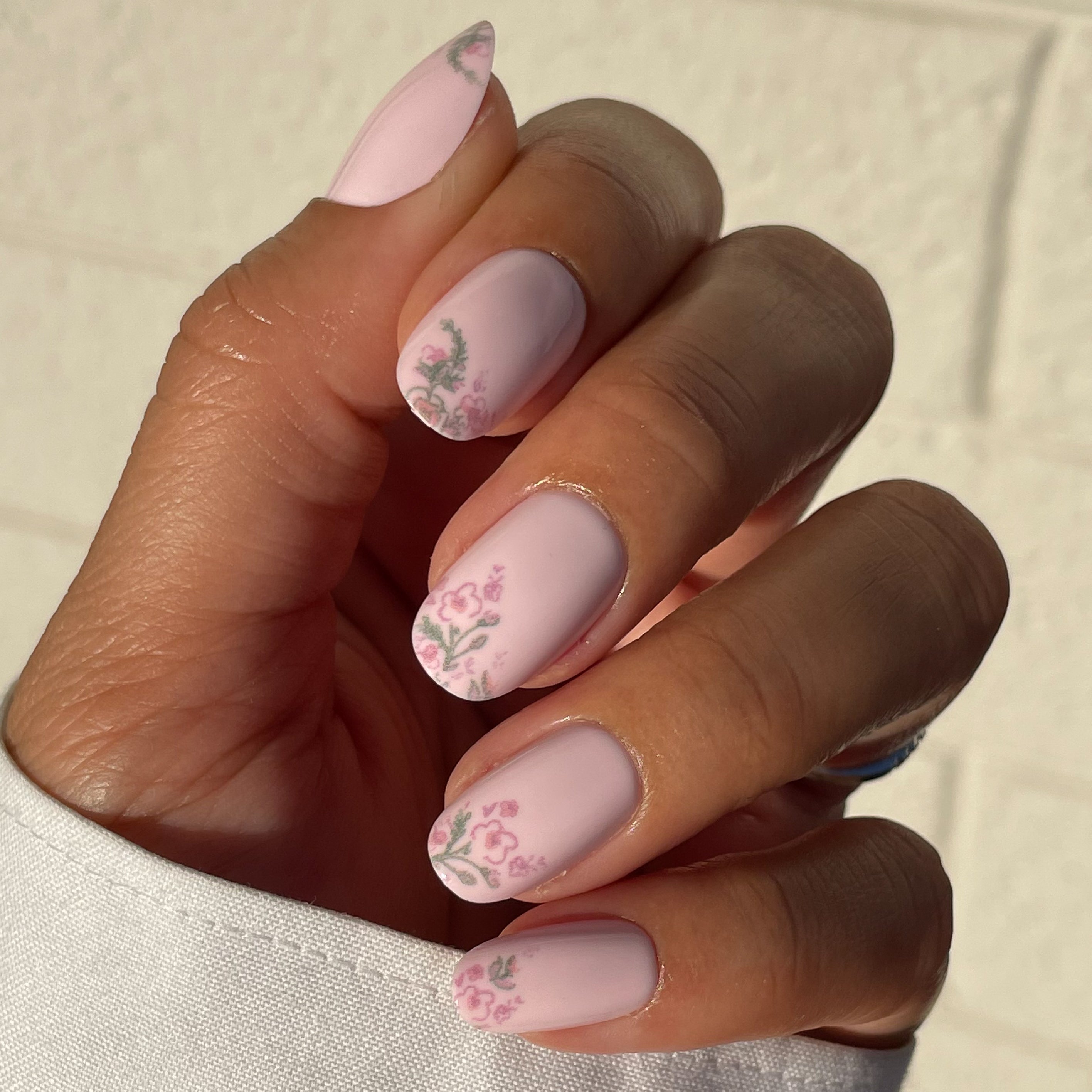 Faded Florals - Press-On | Short | Round、mySite、solidvoid