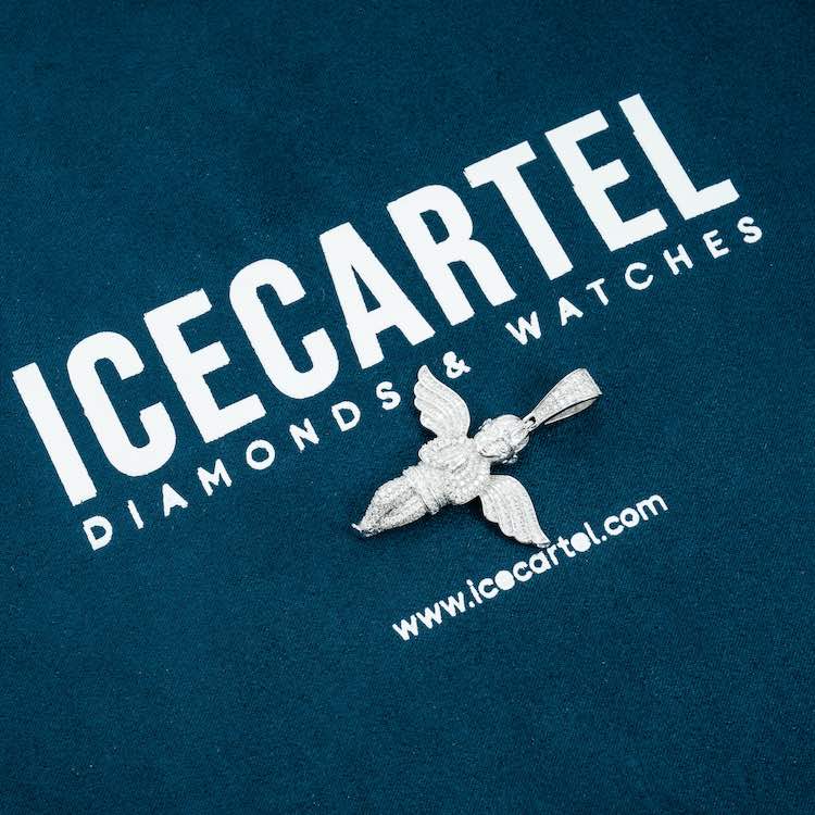 Moissanite Angel Pendant 14K Gold、mySite、hinf8tx79