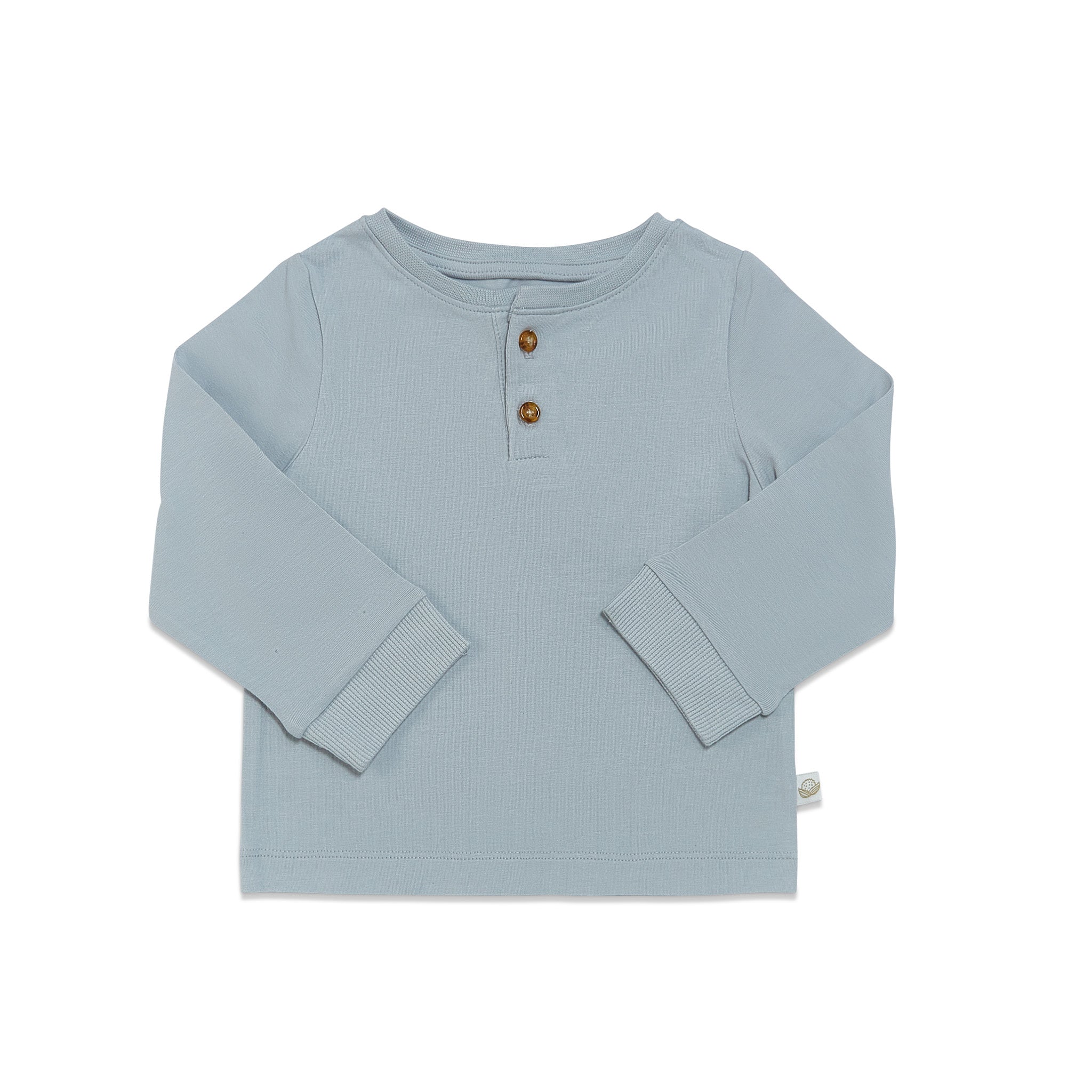 RETIRED - Organic Long Sleeve Bunny Pant Set - Pearl Blue、mySite、g9winljtr