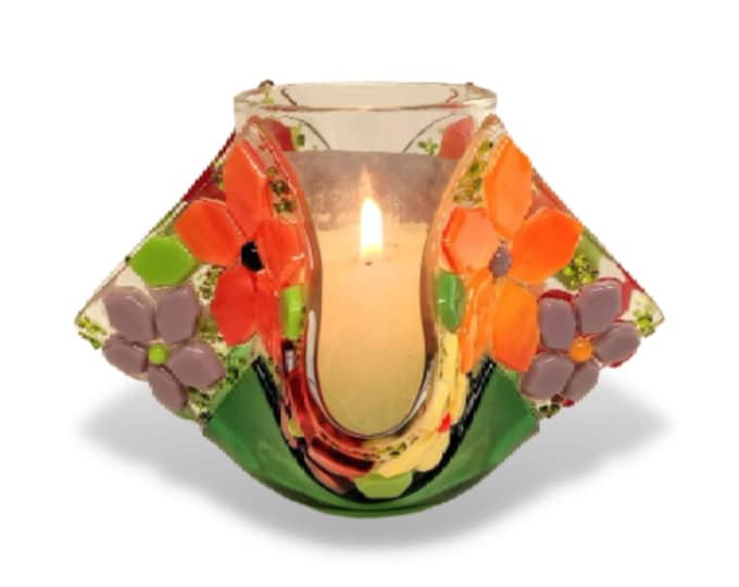 Floral Yahrzeit Candle Holder - Spring、mySite、topwebapps