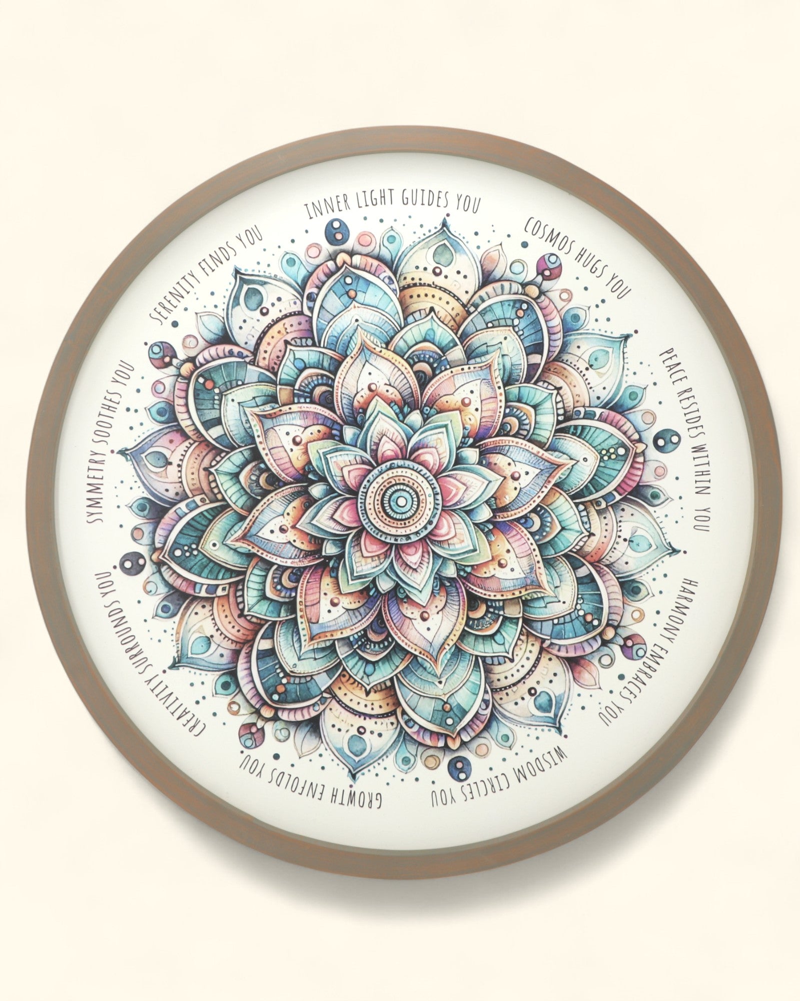 Imperfectly Perfect Mandala Affirmation Wall Art、mySite、topwebapps