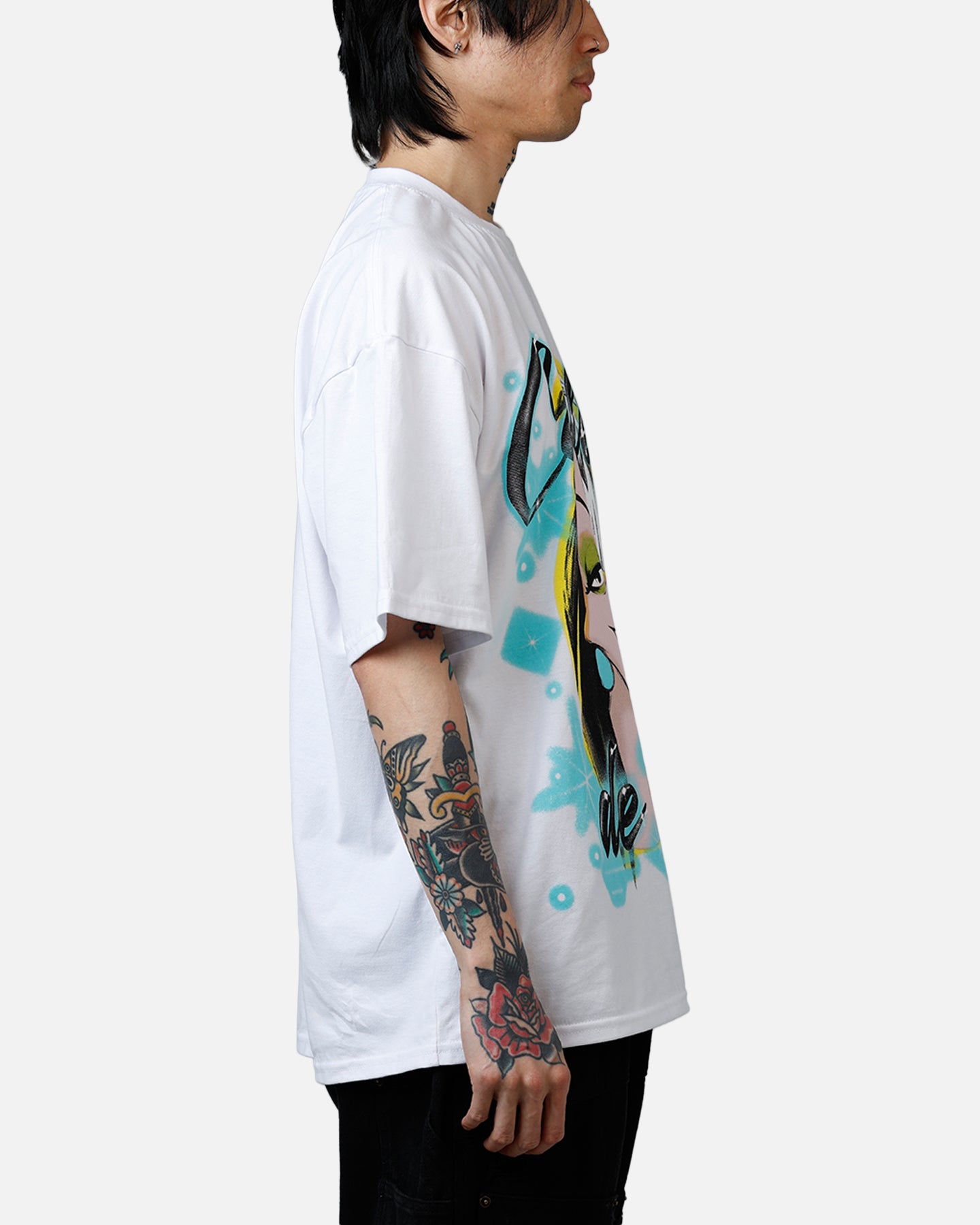 Goat Crew Disney Cruella De Vil Airbrush T-Shirt White、mySite、zt4zffjzw