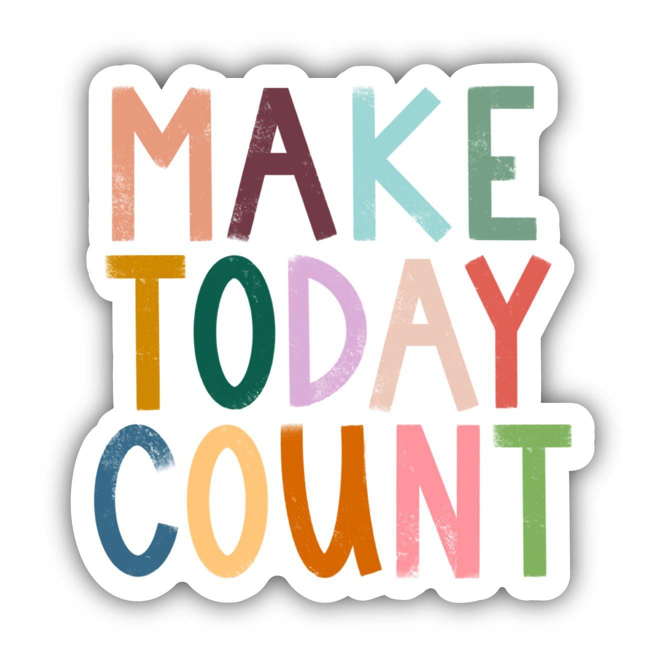  Make Today Count Positivity Lettering Sticker、mySite、elrpsem3k
