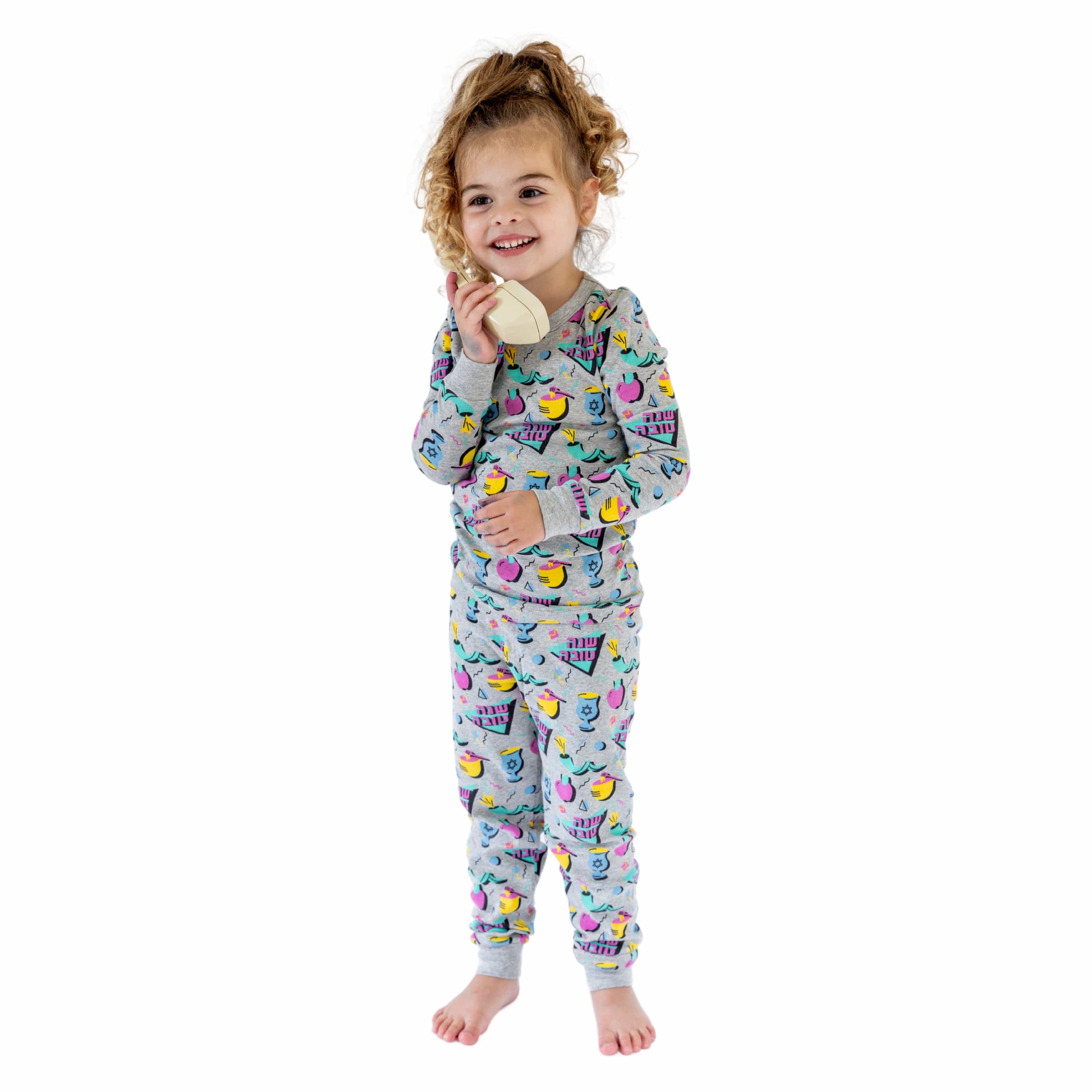 Kids '80s Retro Rosh Hashanah Pajamas - (Unisex Sizes 2T - 12)、mySite、topwebapps