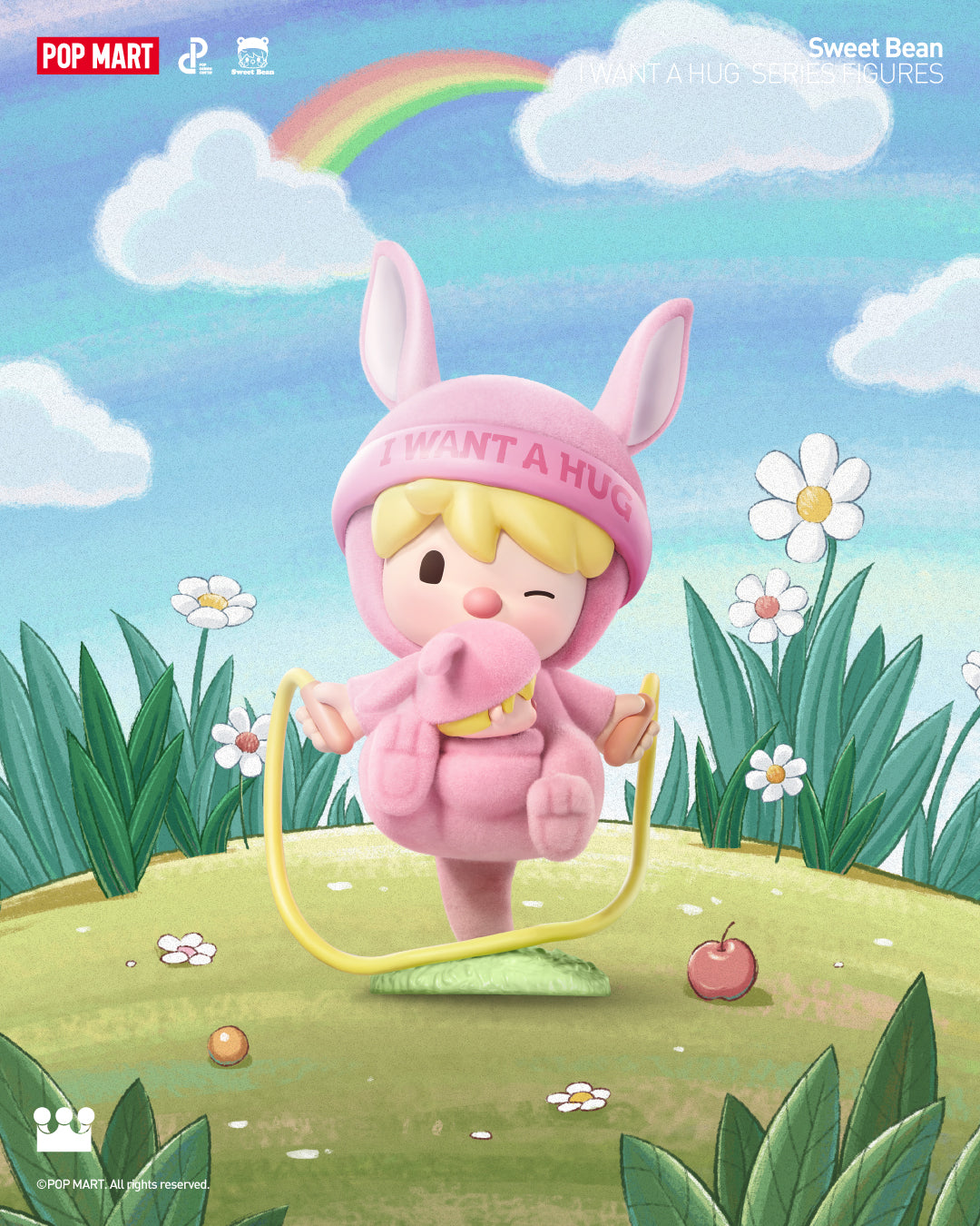  POP MART Sweet Bean I Want a Hug Series Figures、mySite、greenlandpopulation