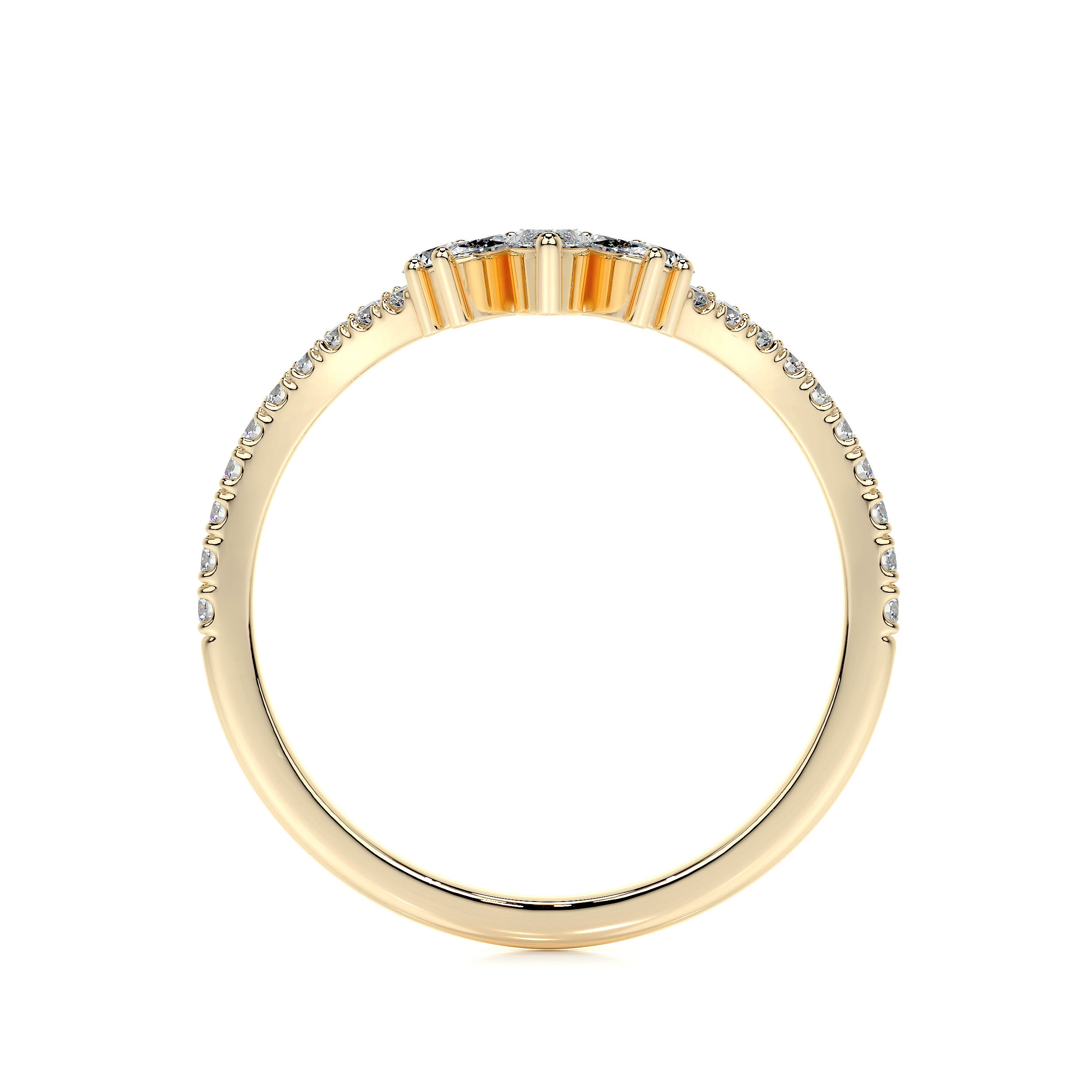 Lauren Lab Grown Diamond Wedding Ring (0.30 Carat) -18K Yellow Gold、mySite、hinf8tx79