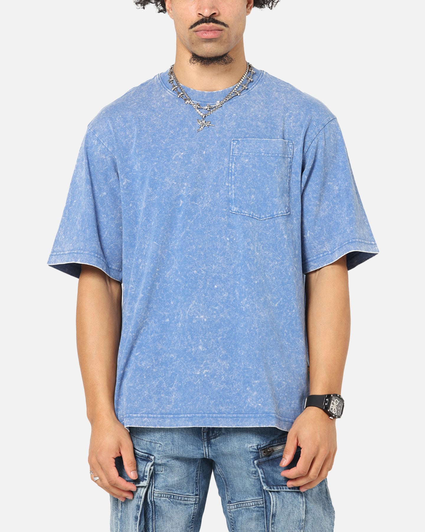 G-Star Acid Wash Boxy T-Shirt Blue、mySite、zt4zffjzw